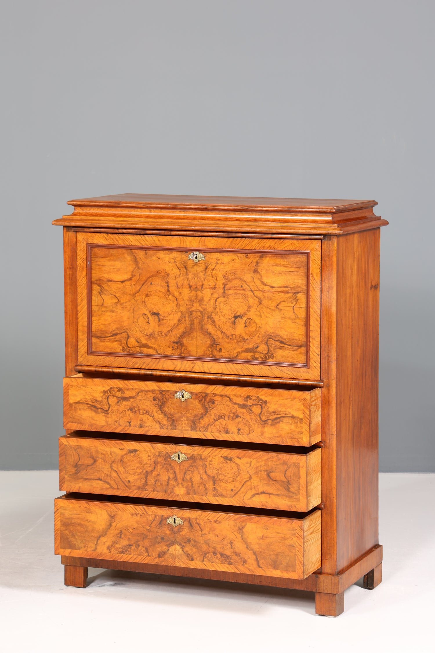 Wunderschöner Louis Philippe Sekretär um 1880 Gründerzeit Vertiko Antik Schrank Chiffoniere