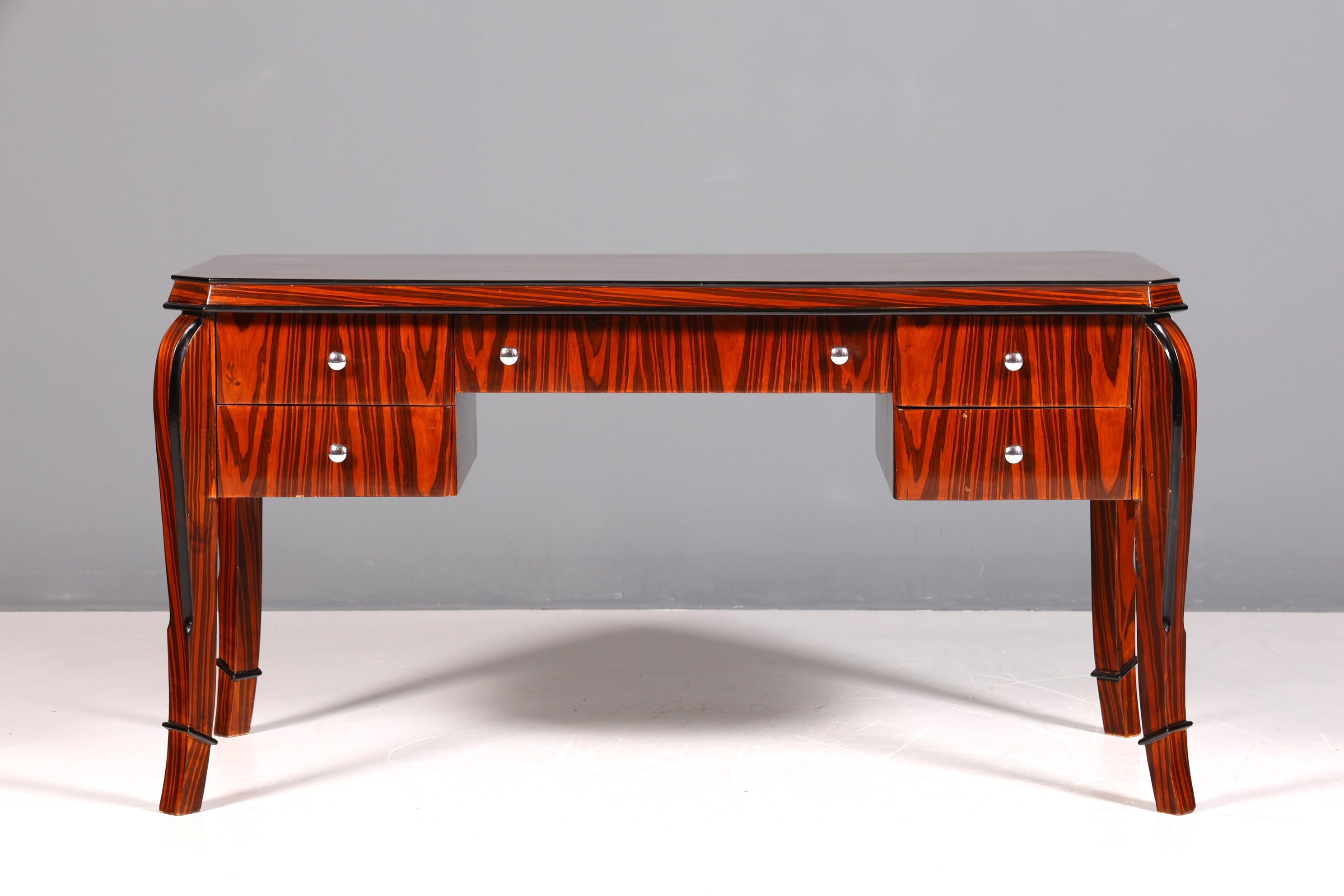 Wunderschöner Art Deco Stil Schreibtisch Bürotisch Antik Stil Office Desk