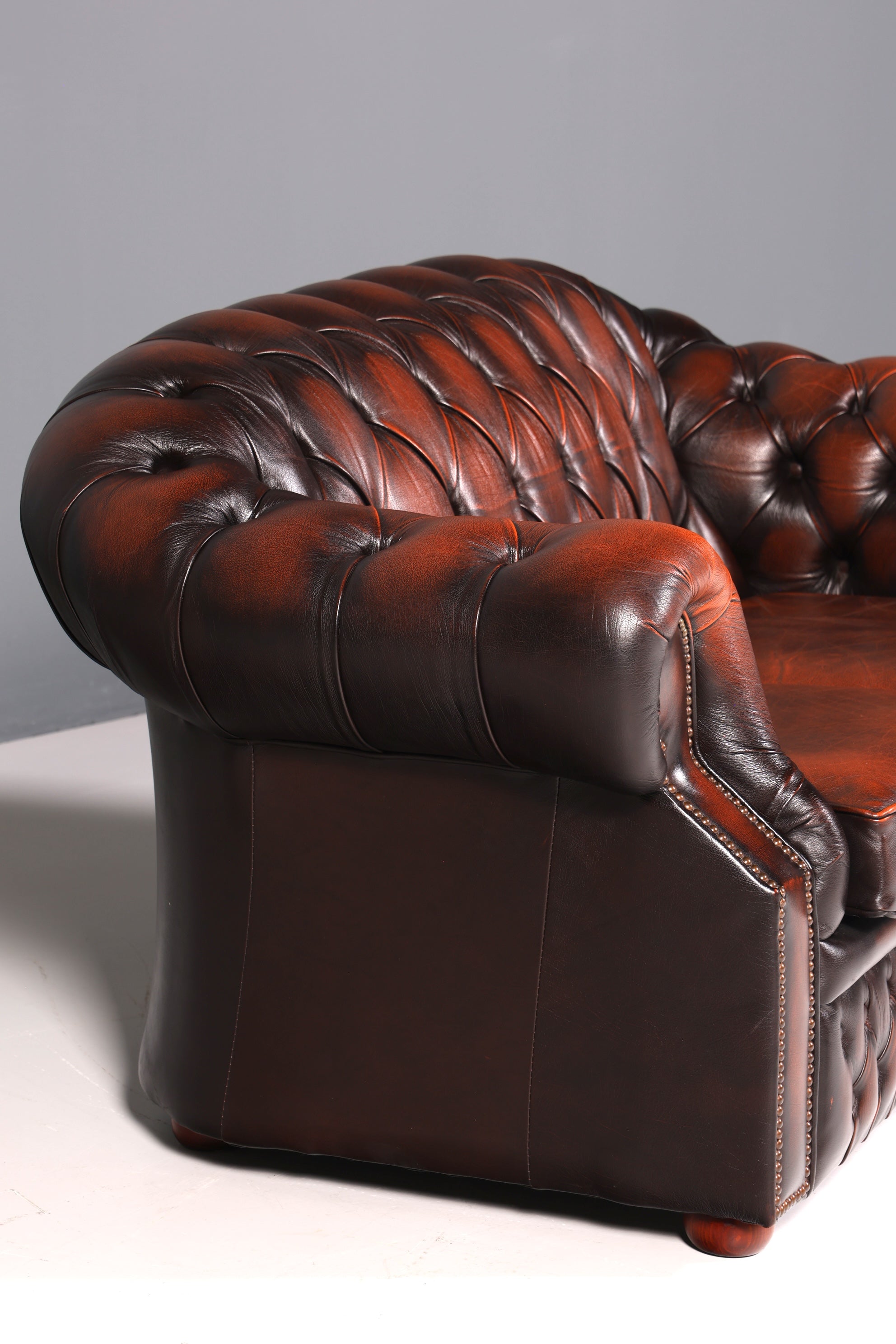 Wunderschönes Original Chesterfield Centurion 2-Sitzer Couch Englisches echt Leder Sofa UK