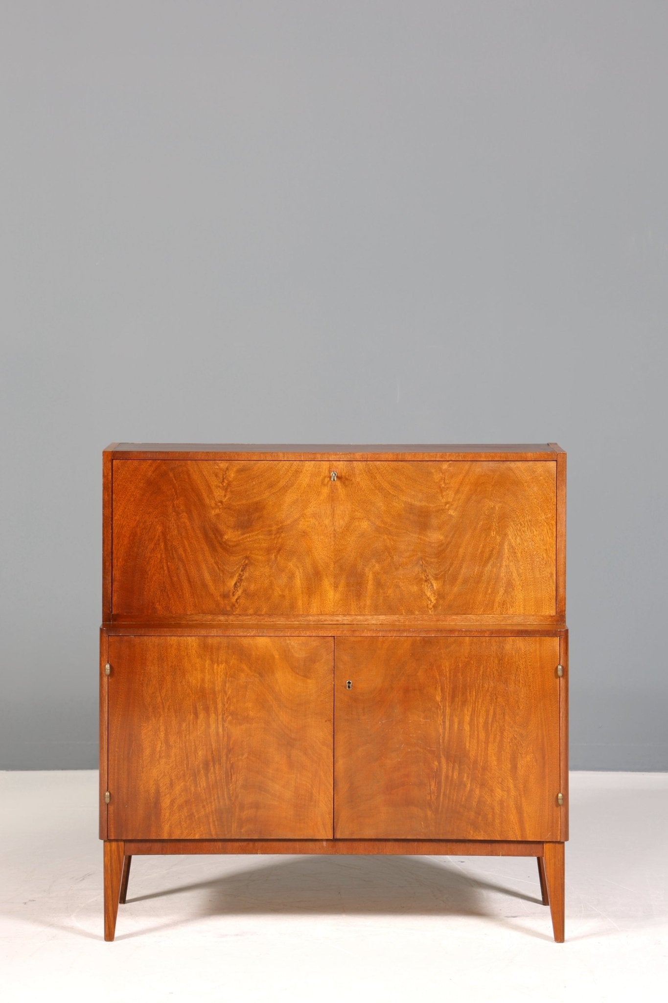 Traumhafter Mid Century Schrank Retro Bücherregal Vintage Barschrank Regal Sekretär 60er Jahre