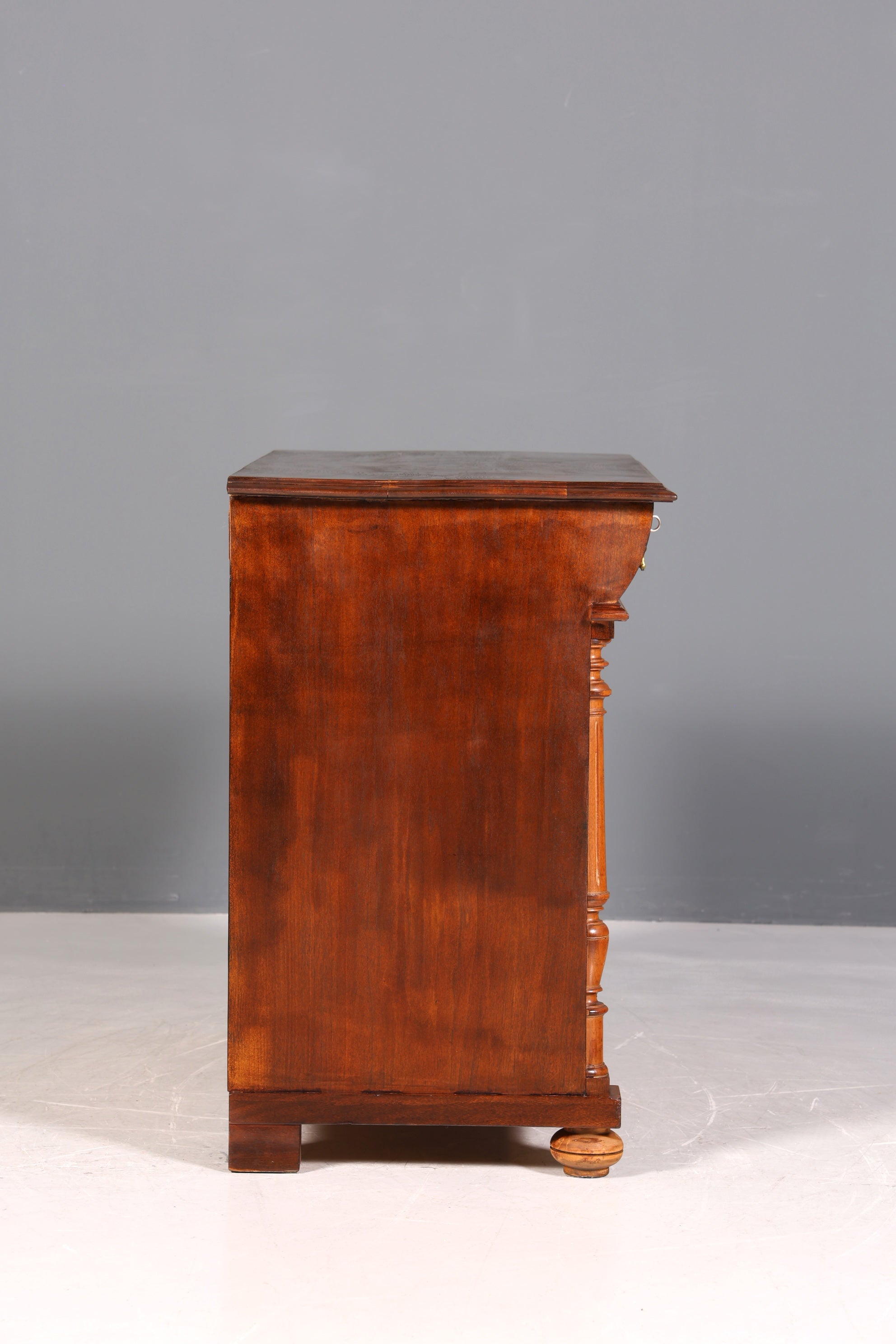 Wunderschöne Gründerzeit Kommode Louis Philippe Nussbaum Schubladen Kommode Sideboard um 1880