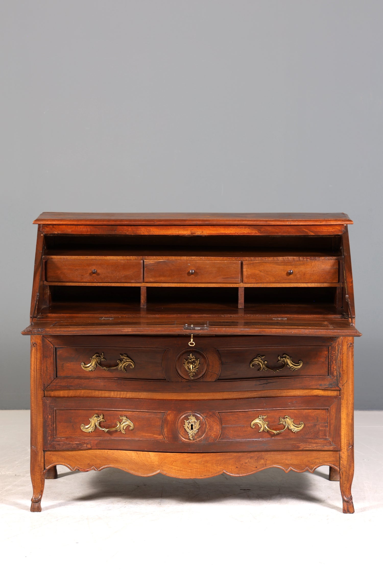 Beeindruckender Barock Sekretär Biedermeier Kommode um 1810 Louis Seize Schreibkommode Büroschrank