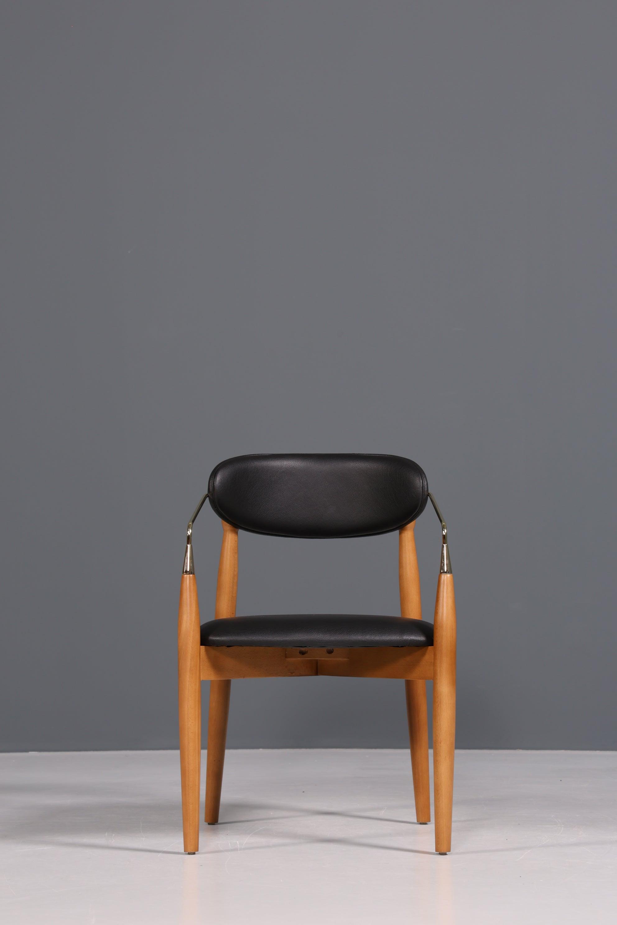 Edler Design Armlehnstuhl Lounge Sessel Dining Chair Brown