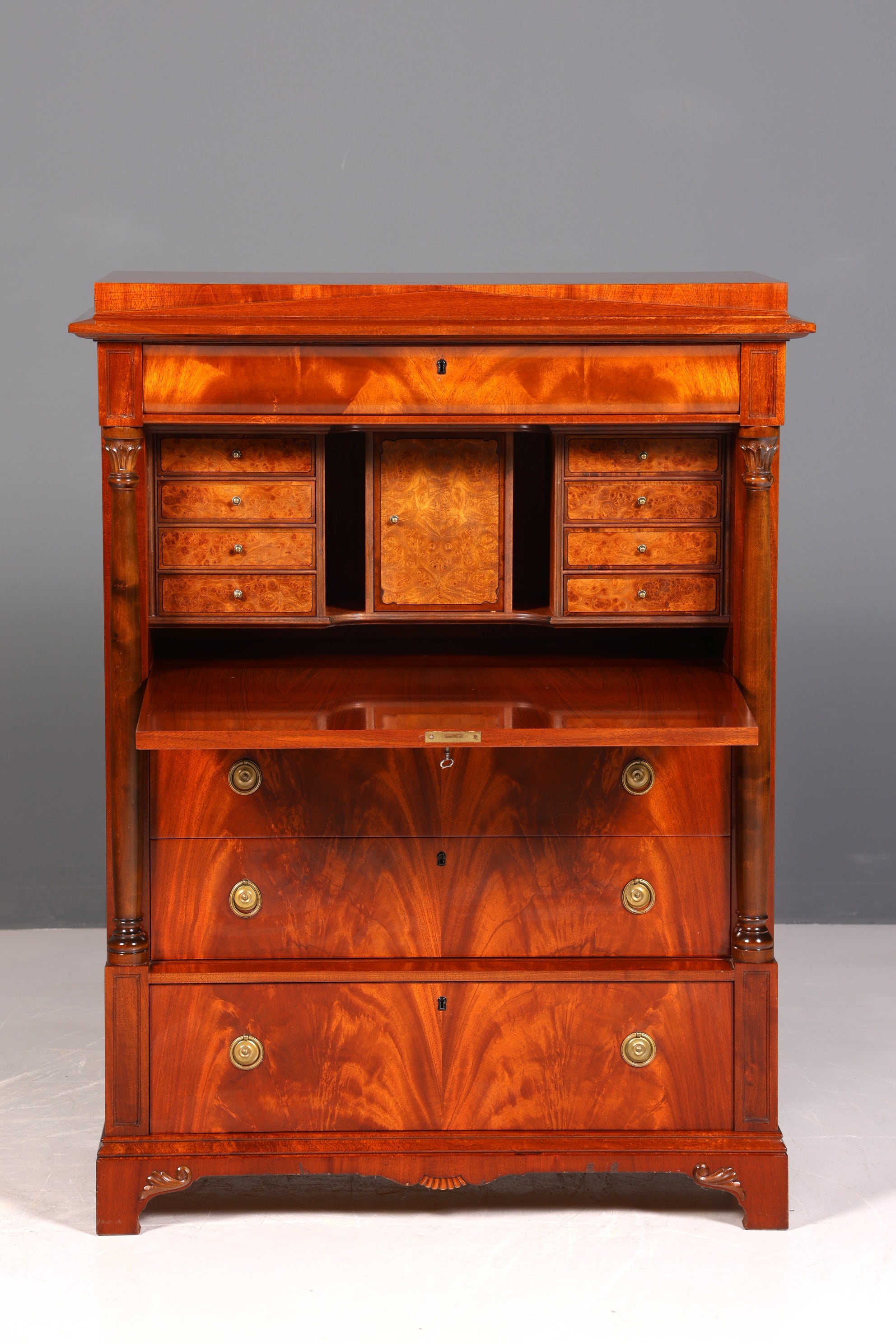 Traumhafter Original Biedermeier Sekretär um 1860 Englisch Kommode Antik Bürokommode