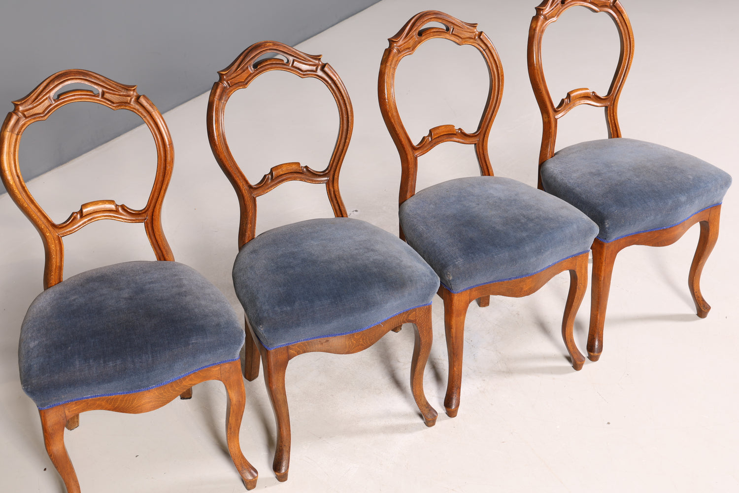 4x Traumhafte Louis Philippe Stühle um 1880 Biedermeier Stuhl Set Antik Sekretär Stühle