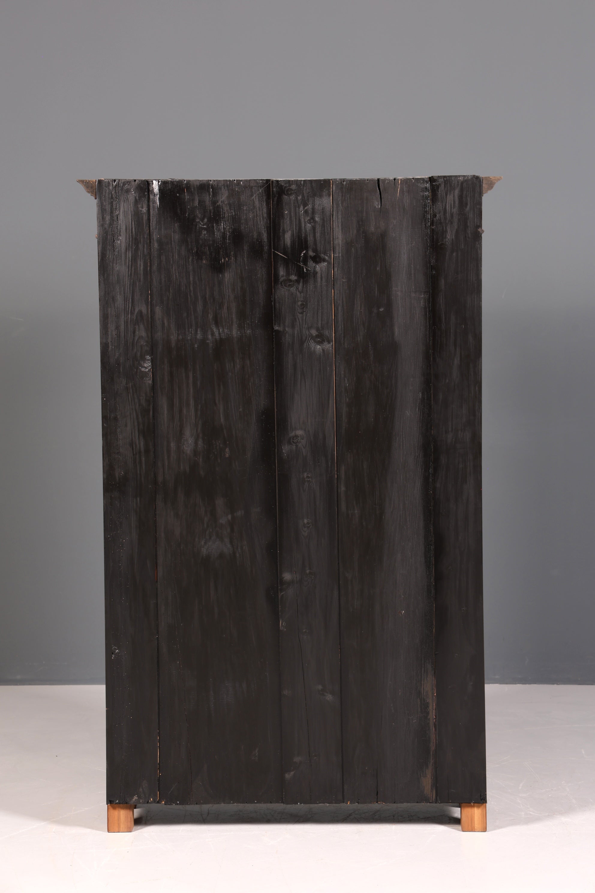 F860 Finish cm Edler Gründerzeit Vitrine um 1880 Schrank Antik Jugendstil Nussbaum Bücherregal
