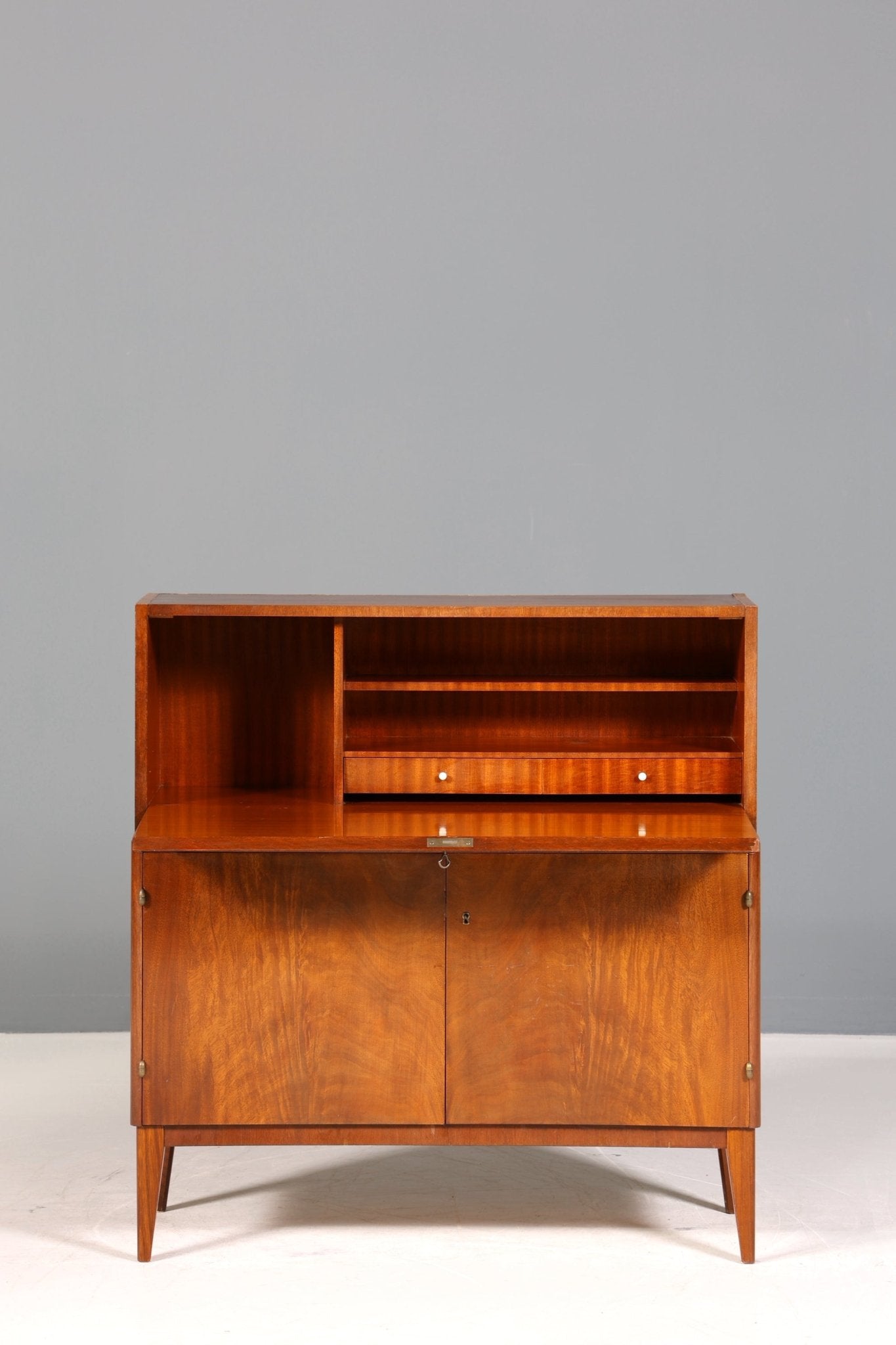 Traumhafter Mid Century Schrank Retro Bücherregal Vintage Barschrank Regal Sekretär 60er Jahre