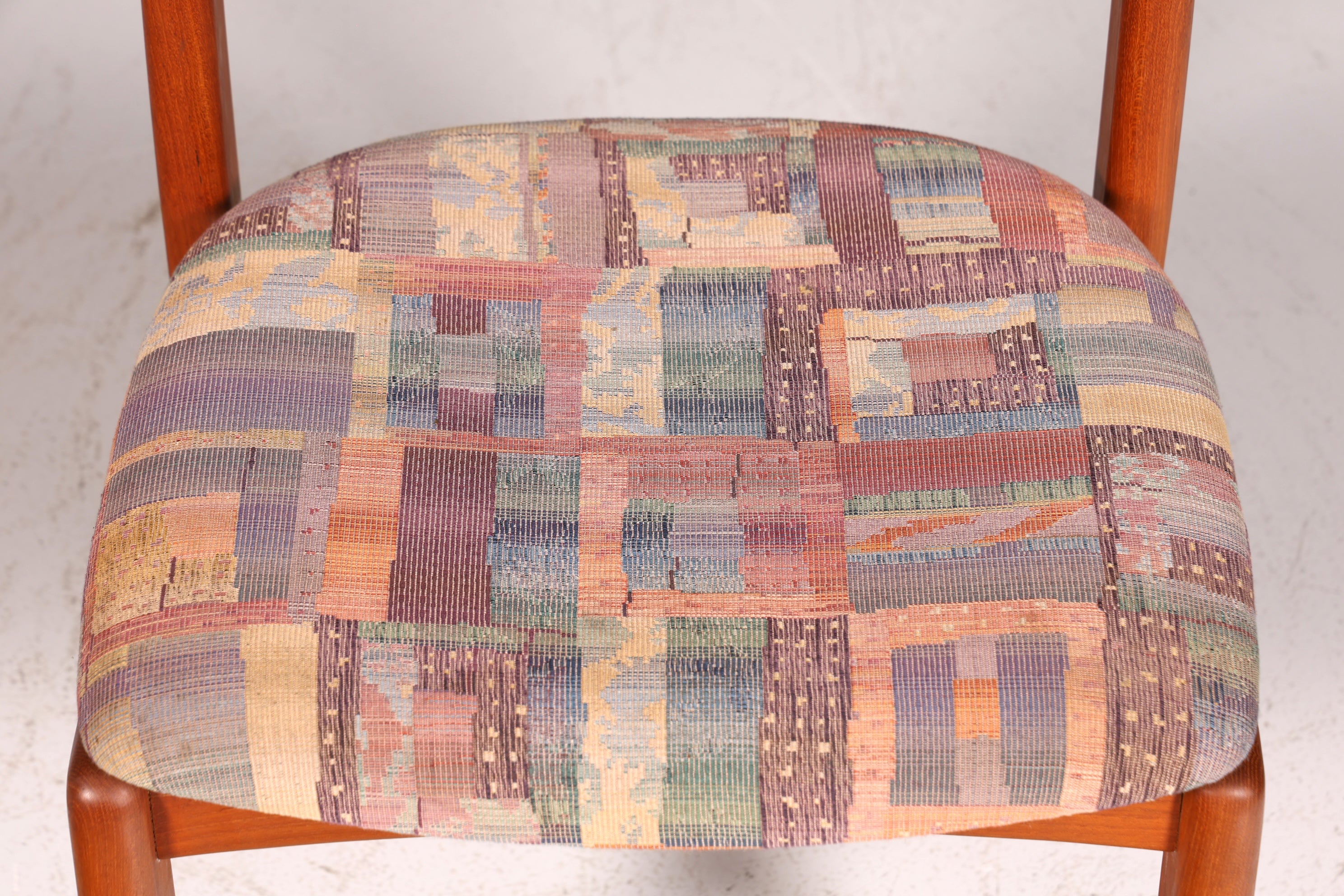 Schlichter Mid Century Stuhl Retro Esszimmer Stuhl Danish Design Küchenstuhl Teak Holz Sekretär Stuhl 1 von 2