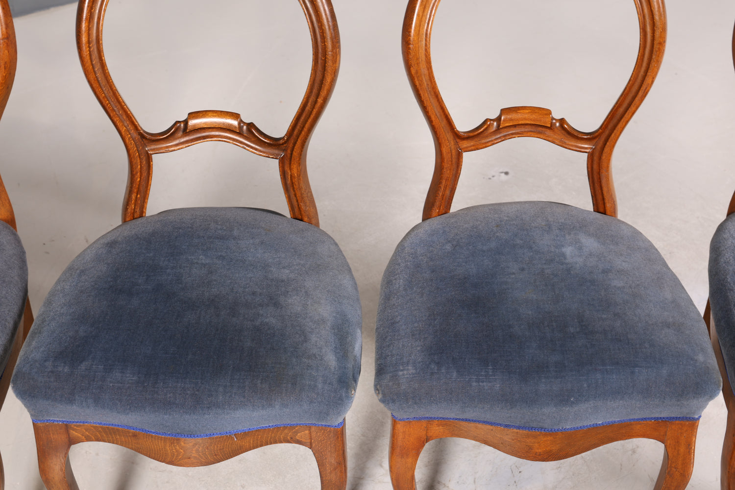 4x Traumhafte Louis Philippe Stühle um 1880 Biedermeier Stuhl Set Antik Sekretär Stühle