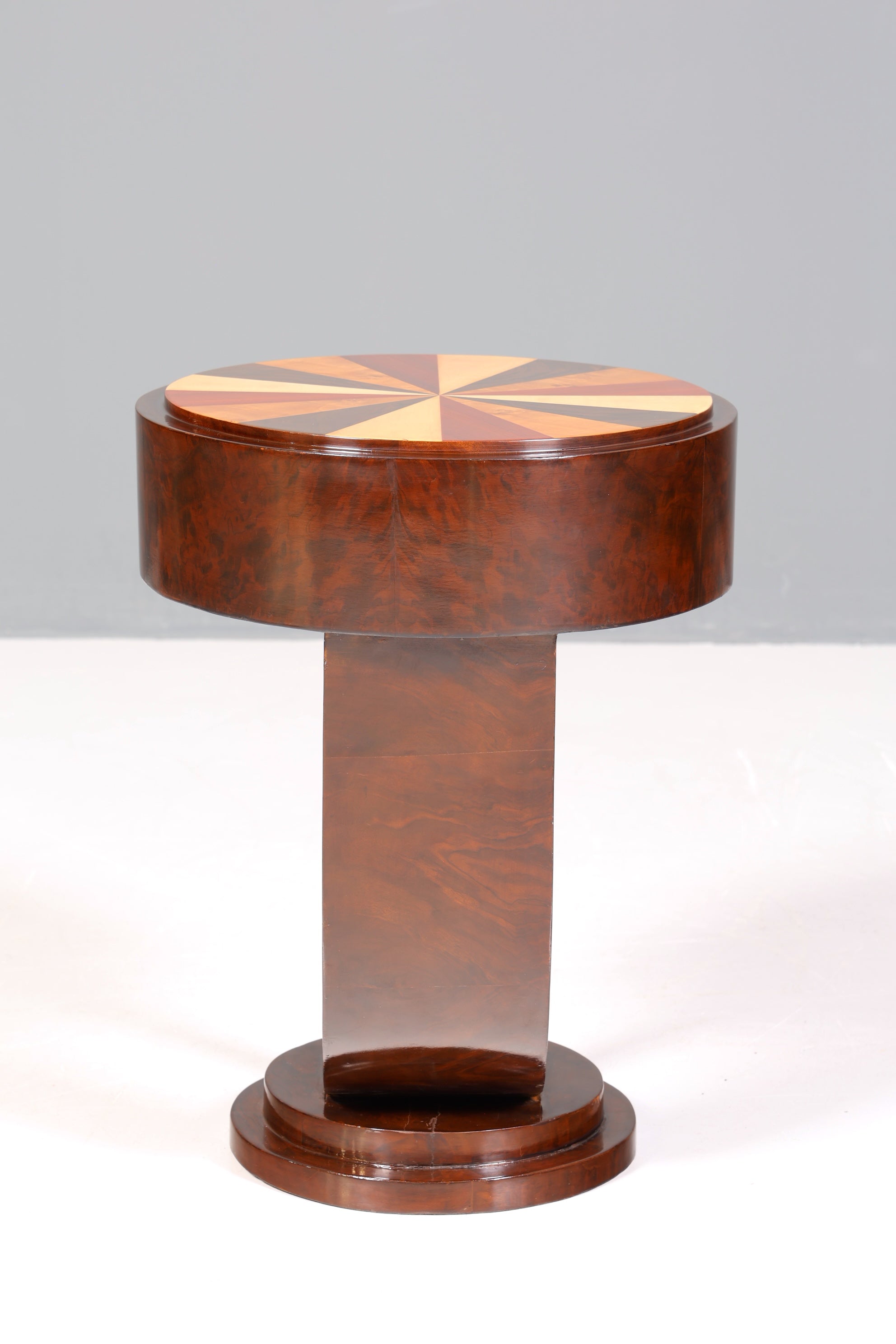 Wunderschöne Art Deco Stil Kommode Beistelltisch Nachtisch Ablagetisch bunt