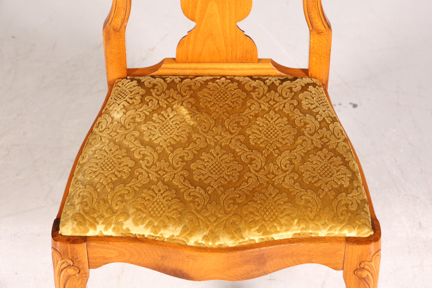 4x Wunderschöne Chippendale Stühle Barock Stil Stuhlset Polsterstuhl Set Küchenstühle Esszimmer Stühle