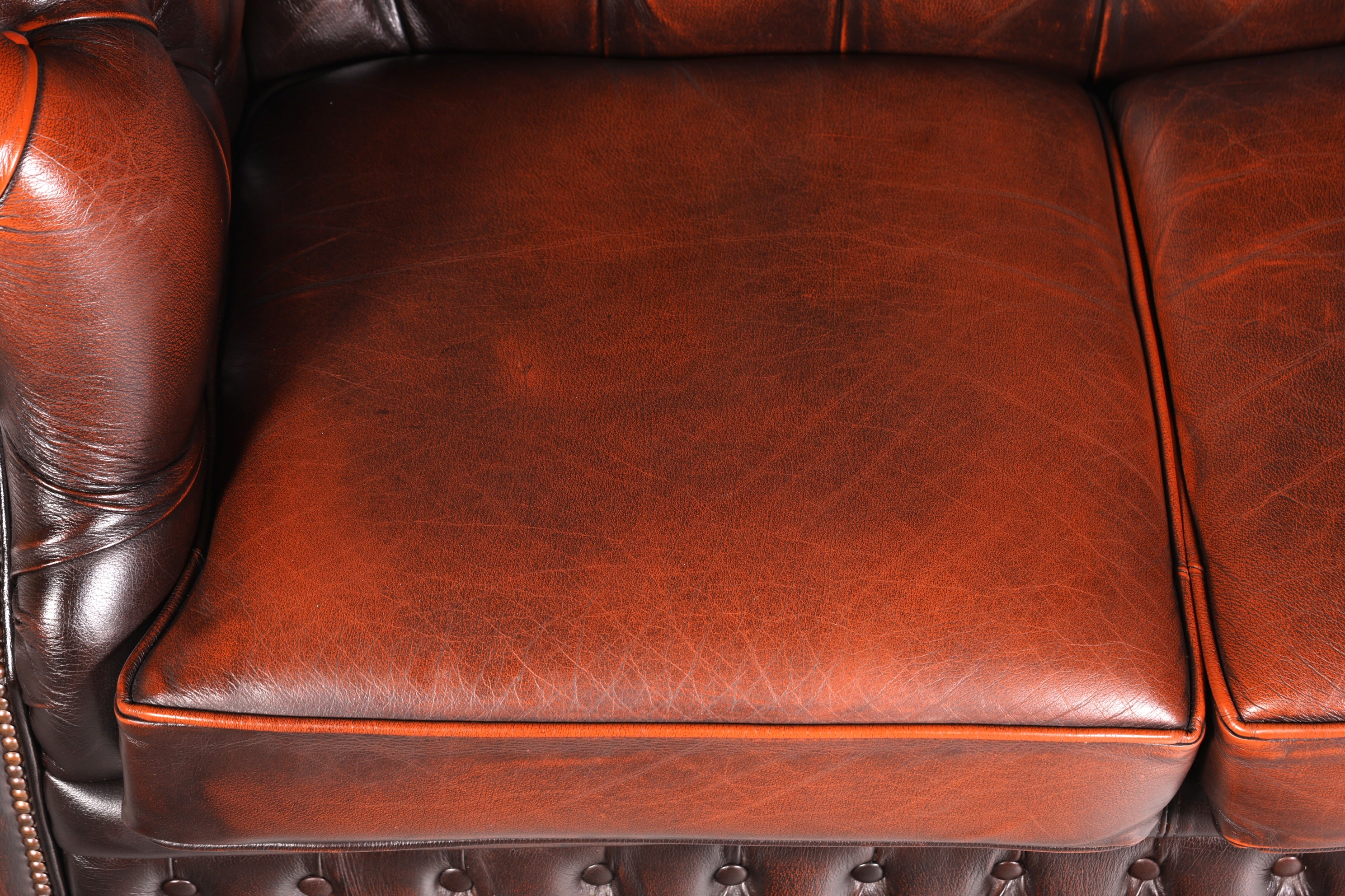 Wunderschönes Original Chesterfield Centurion 2-Sitzer Couch Englisches echt Leder Sofa UK