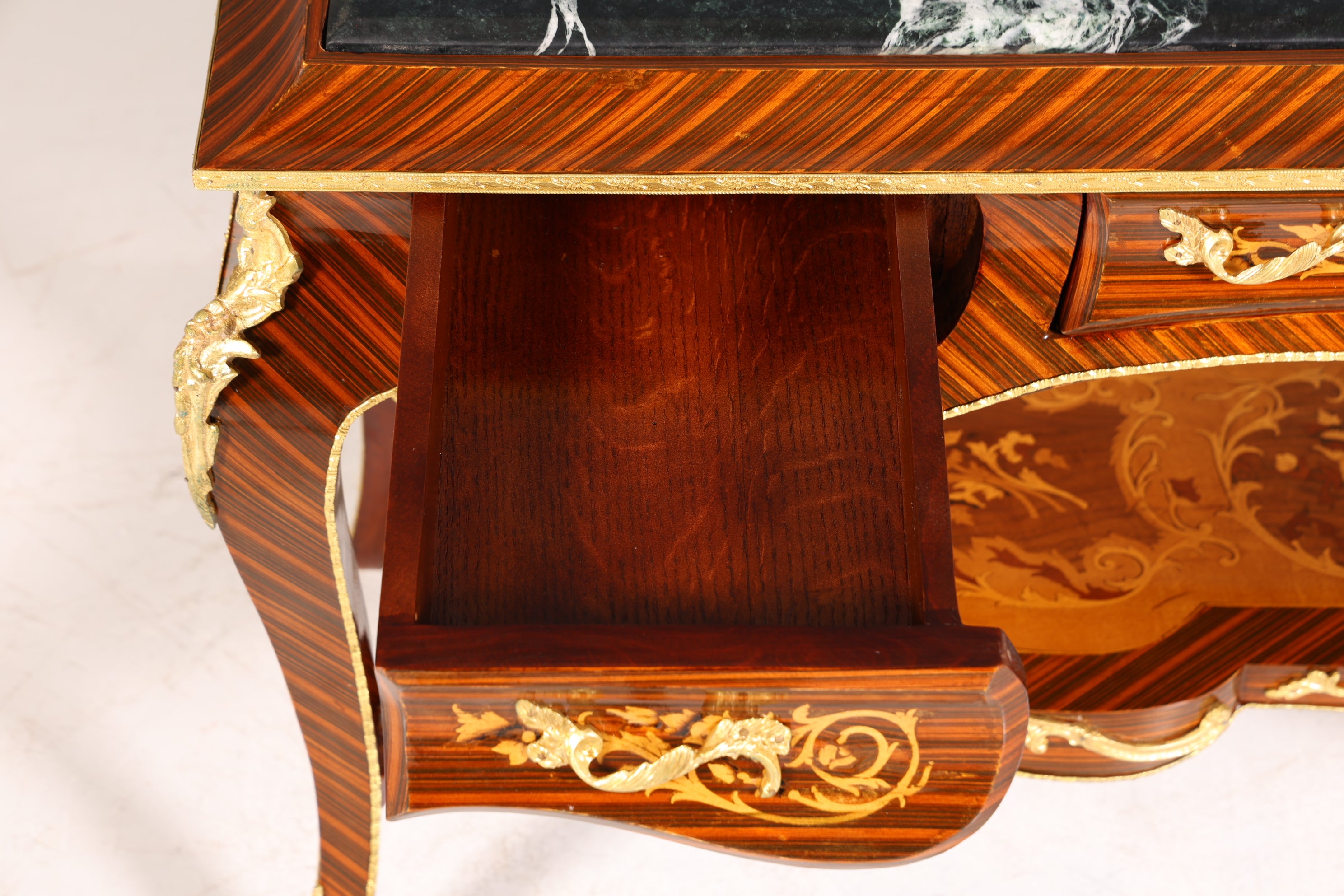 Wunderschöner Barock Stil Konsolen Tisch Marmor Antik Stil Intarsien Konsole