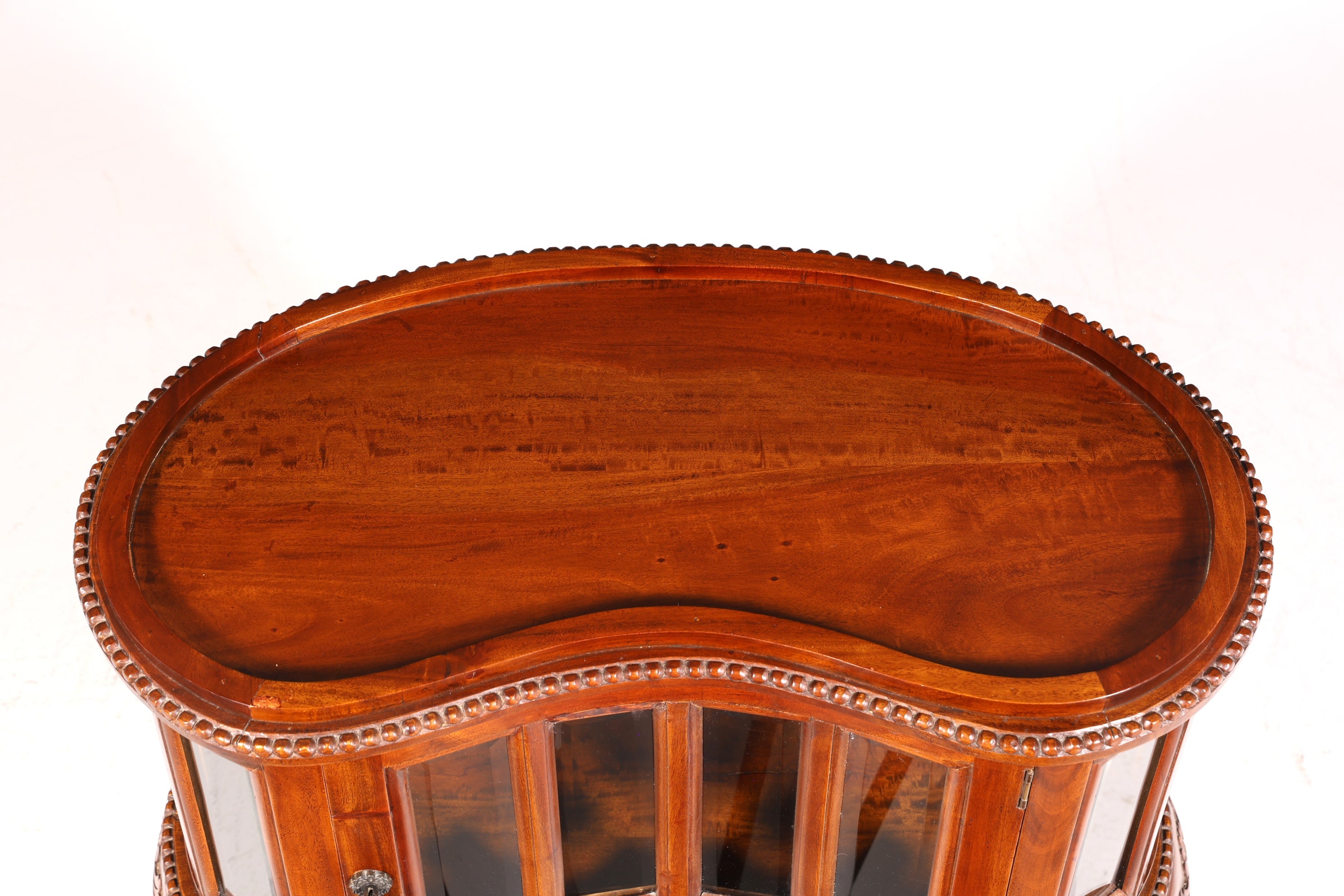 Wunderschöner filigraner Chippendale Barschrank echt Holz Teeschrank im Jugendstil Vitrine