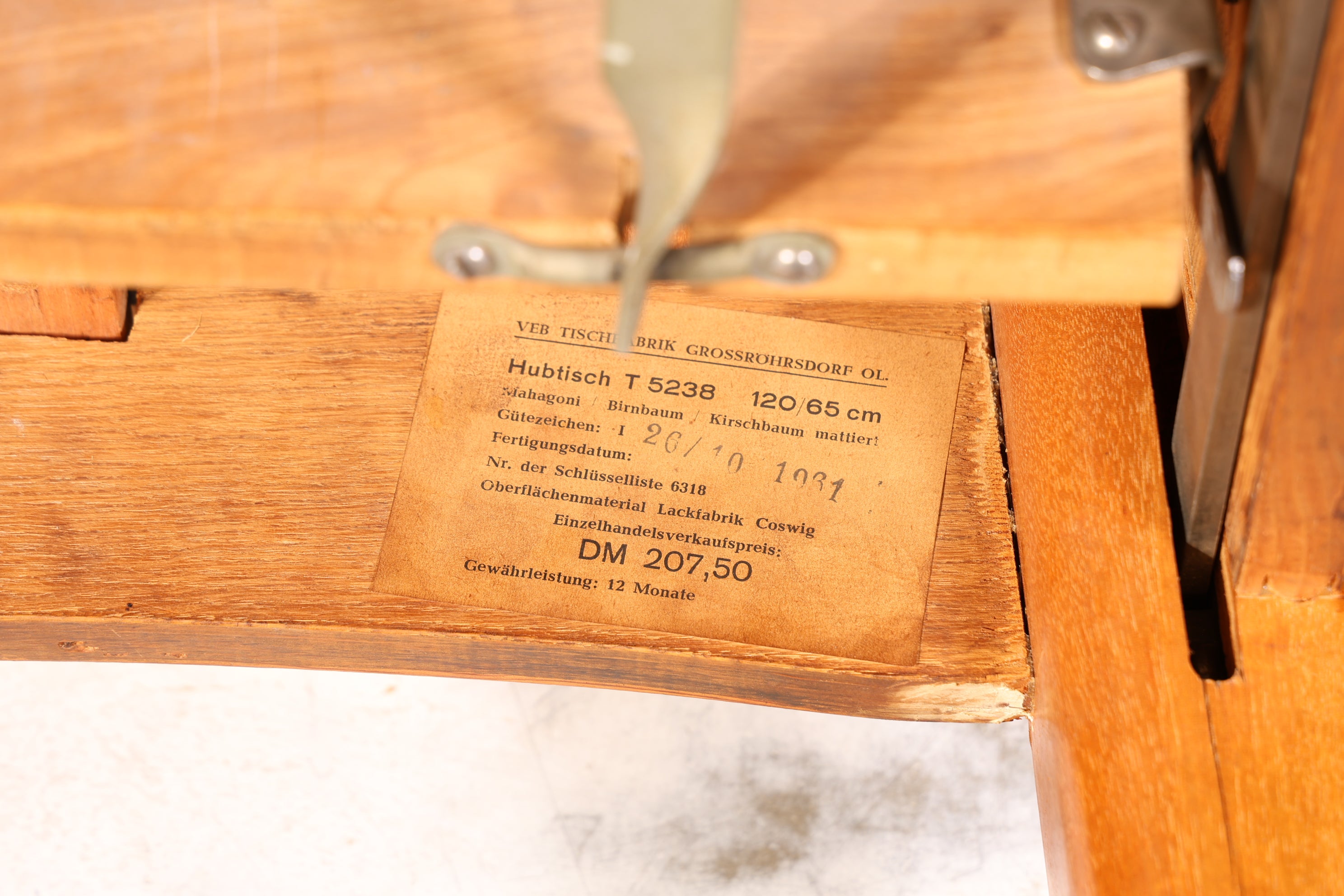 Wunderschöner Mid Century Küchentisch Vintage Tisch ausziehbar und höhenverstellbar