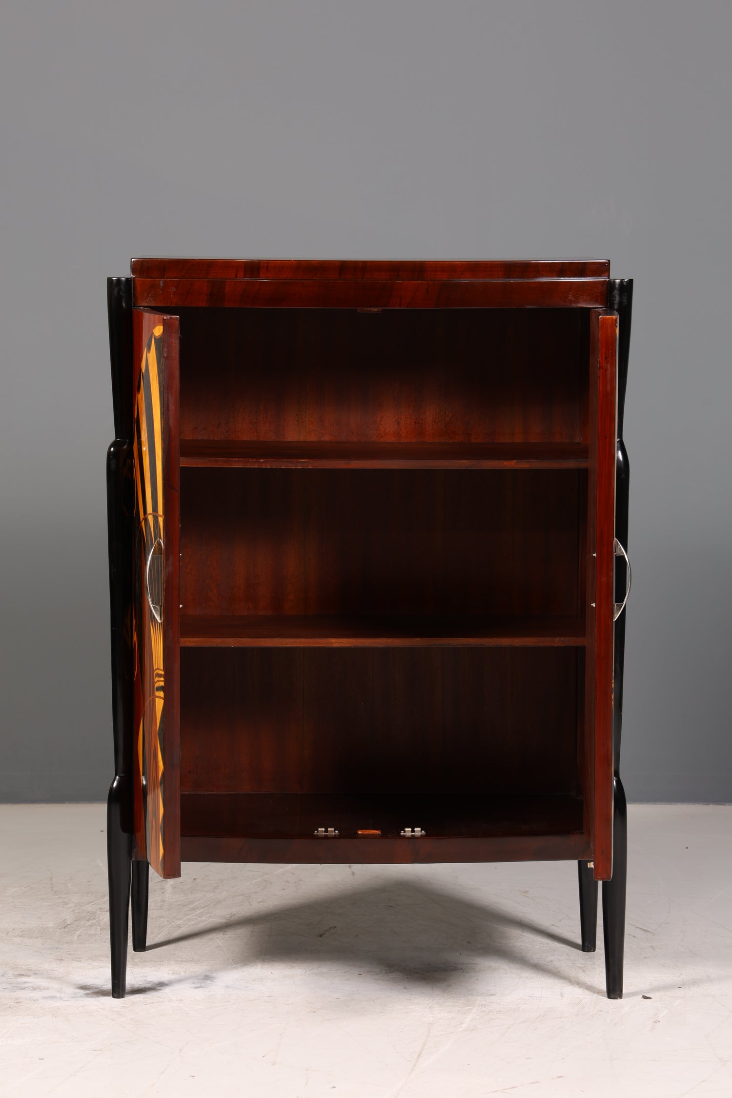 Edles Art Deco Stil Highboard Schrank Kommode Vertiko Sun Cabinet