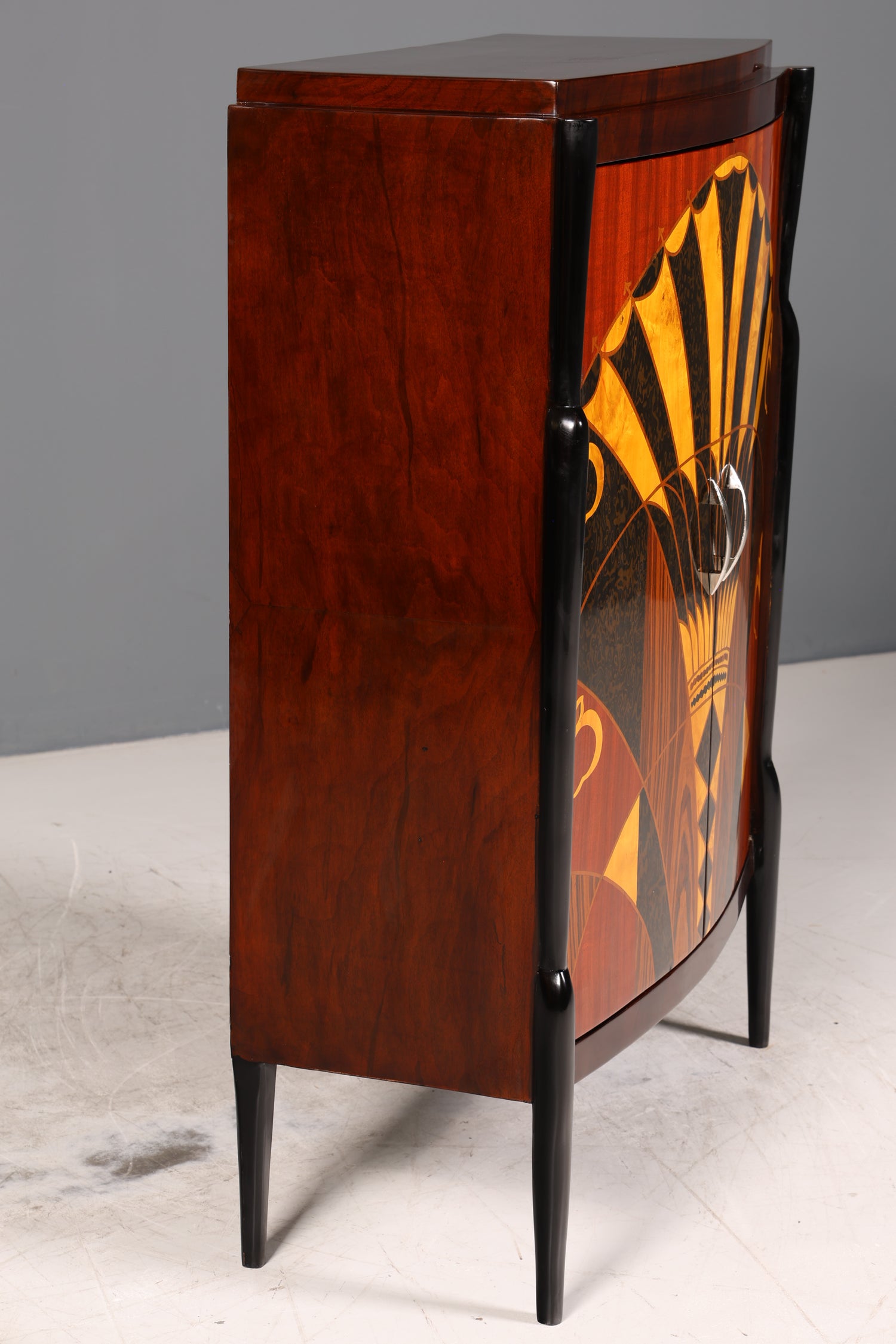 Edles Art Deco Stil Highboard Schrank Kommode Vertiko Sun Cabinet