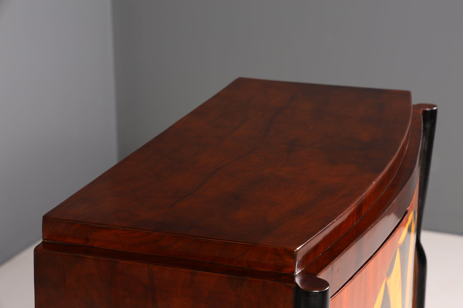 Edles Art Deco Stil Highboard Schrank Kommode Vertiko Sun Cabinet