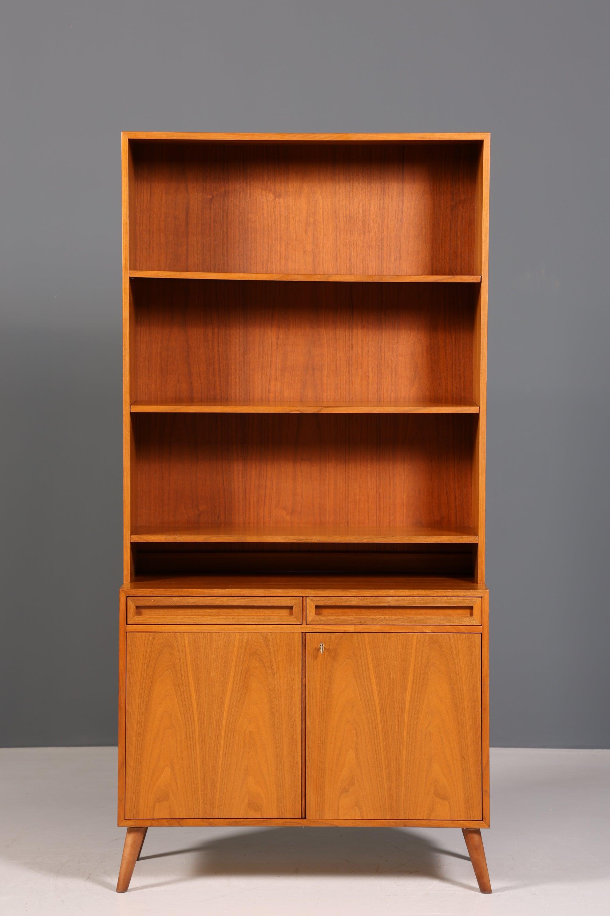 Mid Century Bücherregal Danish Design Teak Holz Schrank Retro Kommode "Made in Denmark" Regal 60s