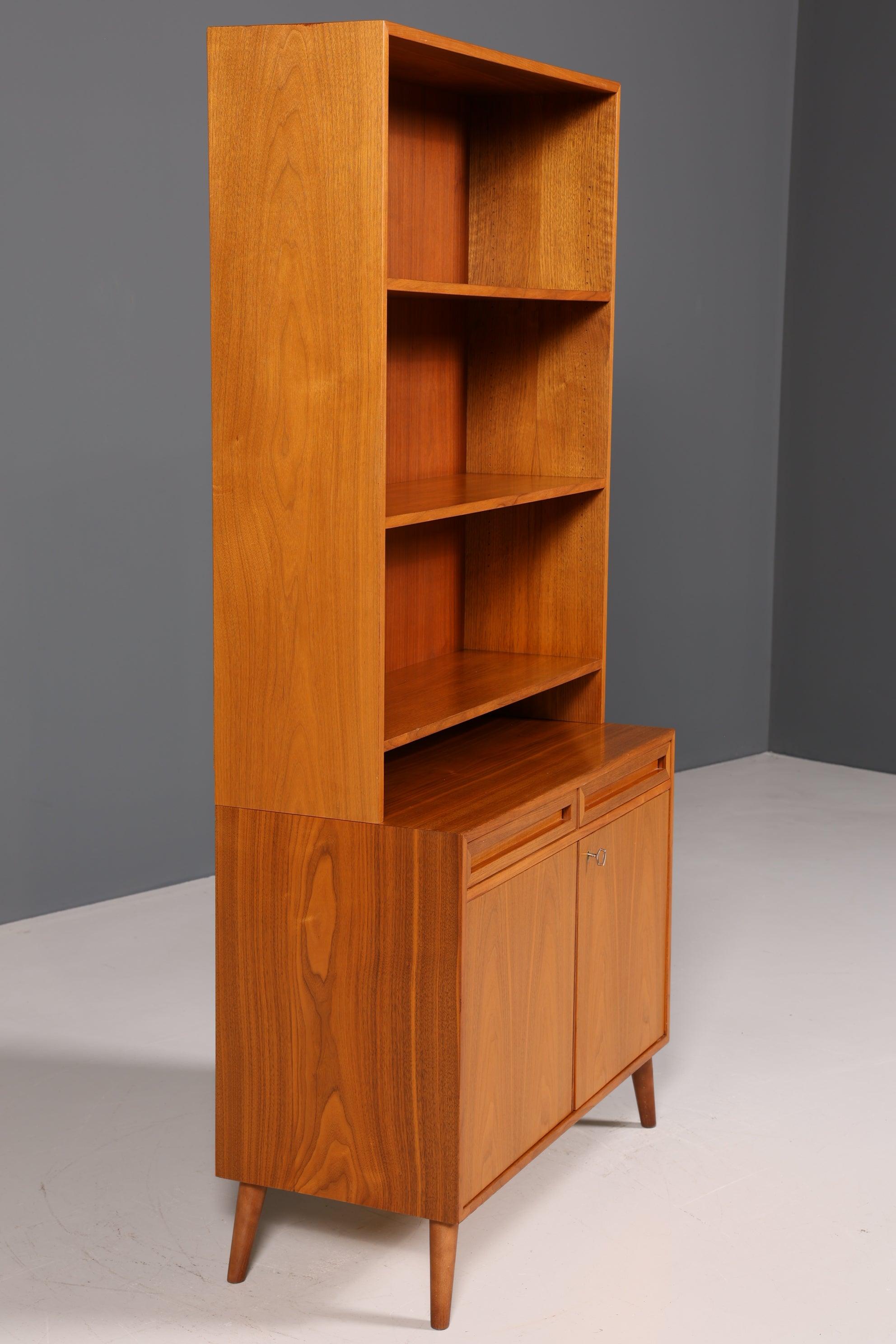 Mid Century Bücherregal Danish Design Teak Holz Schrank Retro Kommode "Made in Denmark" Regal 60s