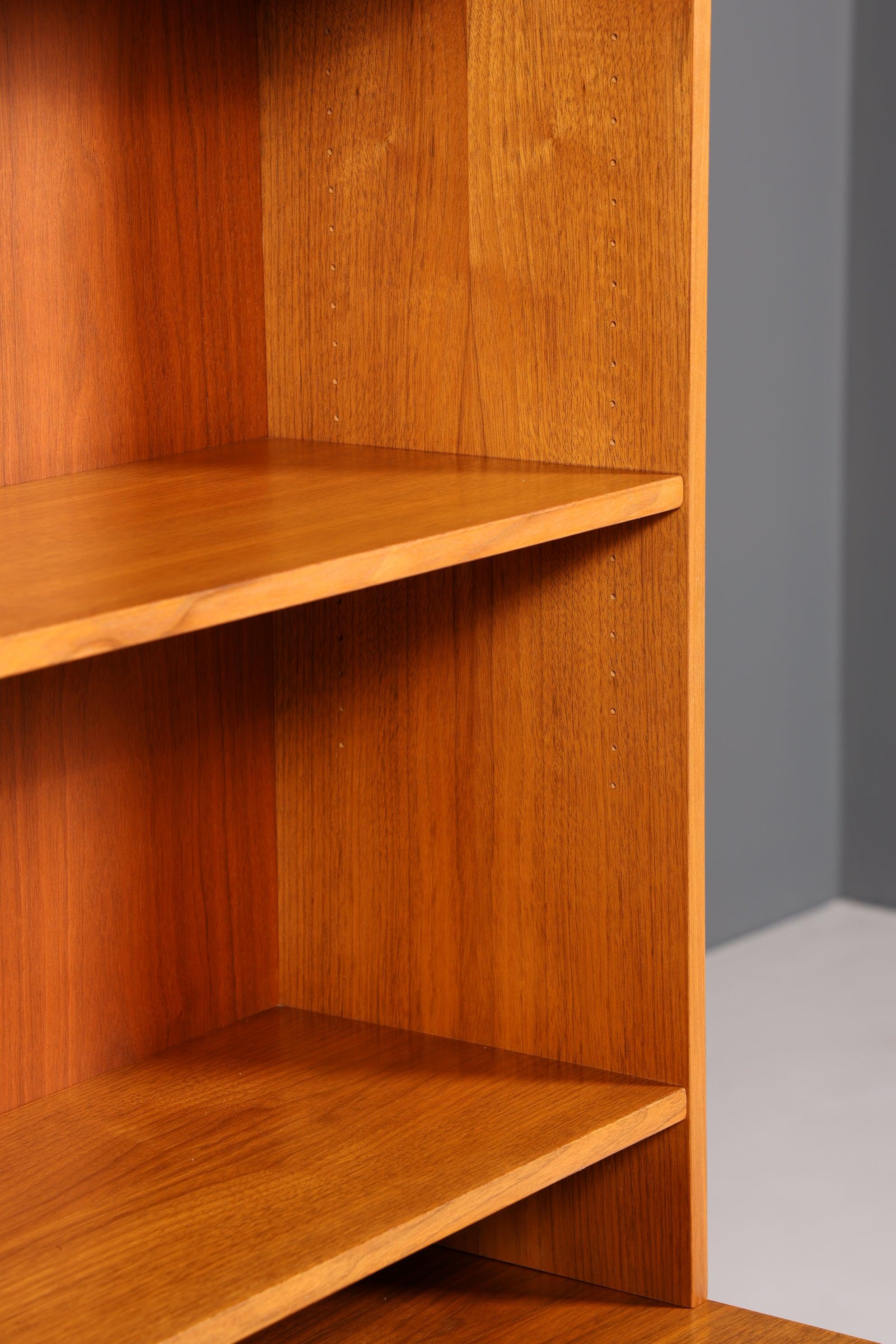 Mid Century Bücherregal Danish Design Teak Holz Schrank Retro Kommode "Made in Denmark" Regal 60s