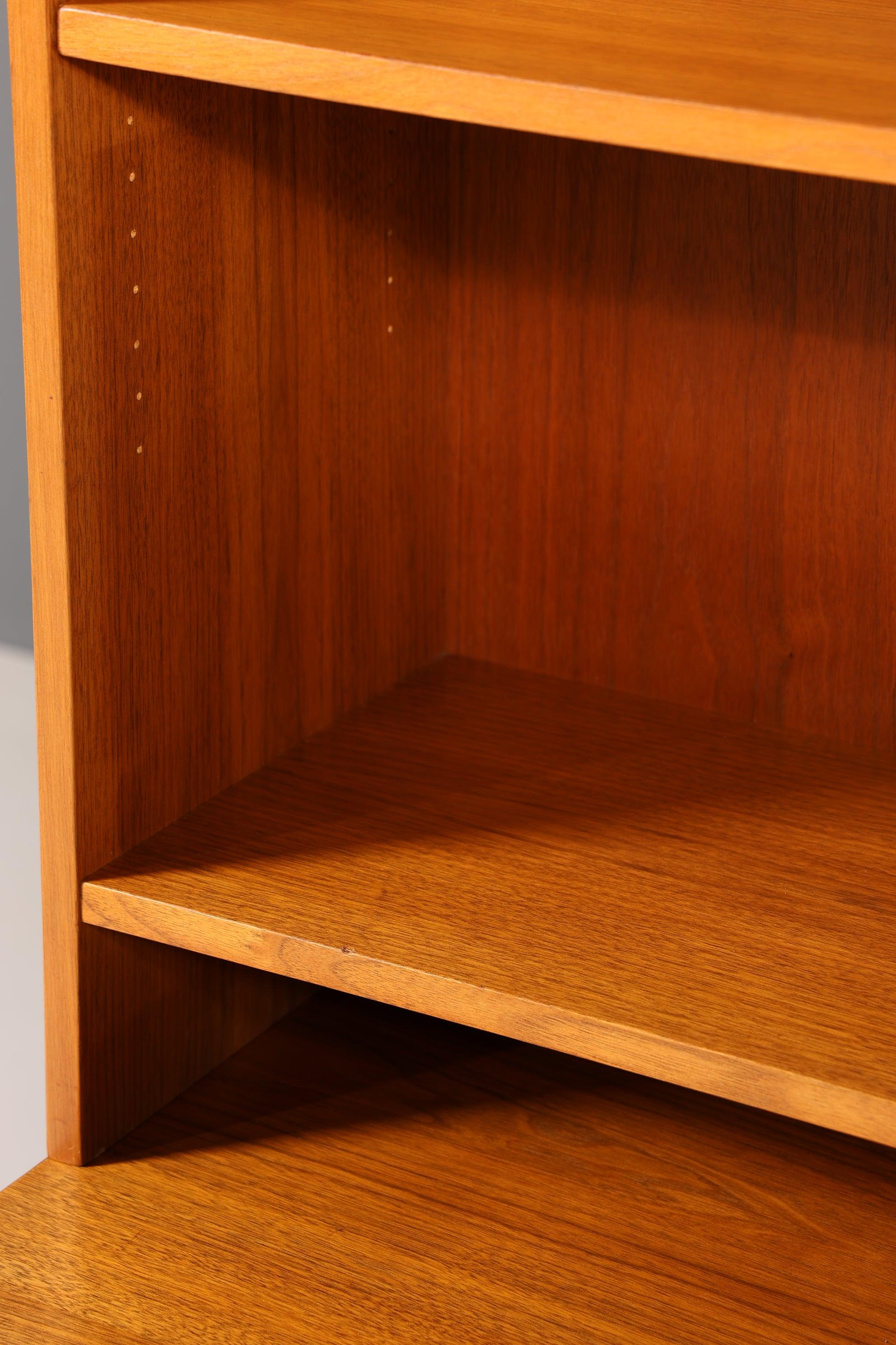 Mid Century Bücherregal Danish Design Teak Holz Schrank Retro Kommode "Made in Denmark" Regal 60s