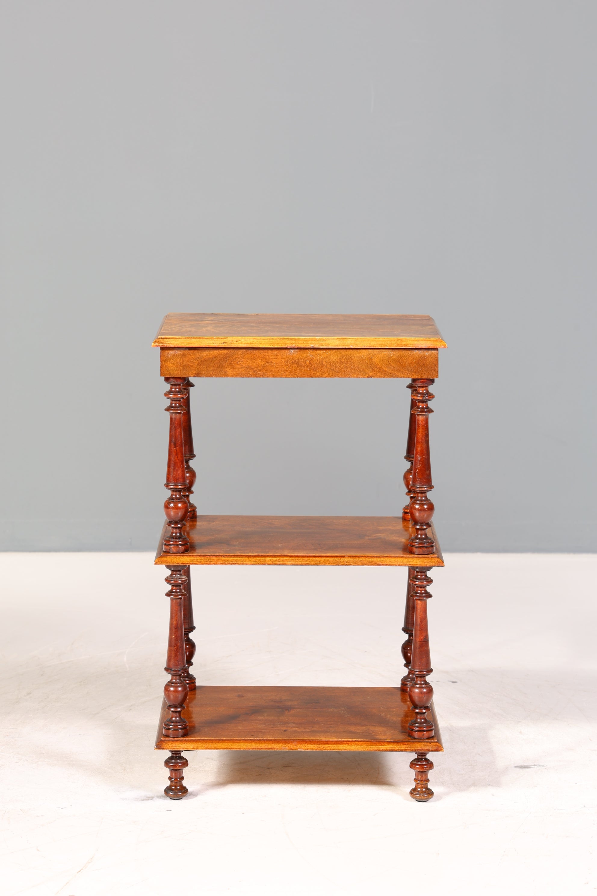 Stilvolle Gründerzeit Etagere Louis Philippe Regal um 1900 Bücherregal echt Holz Buchablage Bookshelf