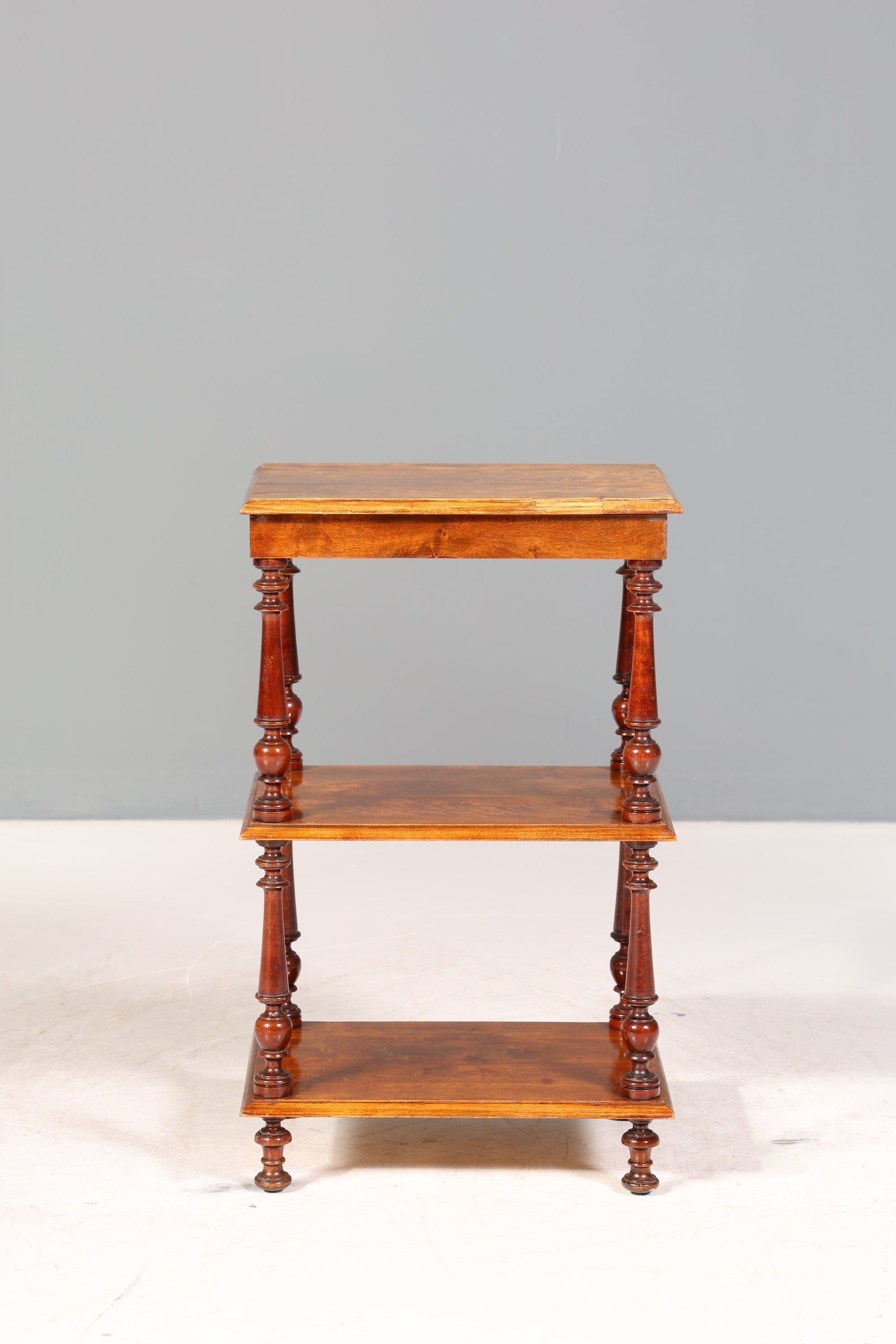 Stilvolle Gründerzeit Etagere Louis Philippe Regal um 1900 Bücherregal echt Holz Buchablage Bookshelf