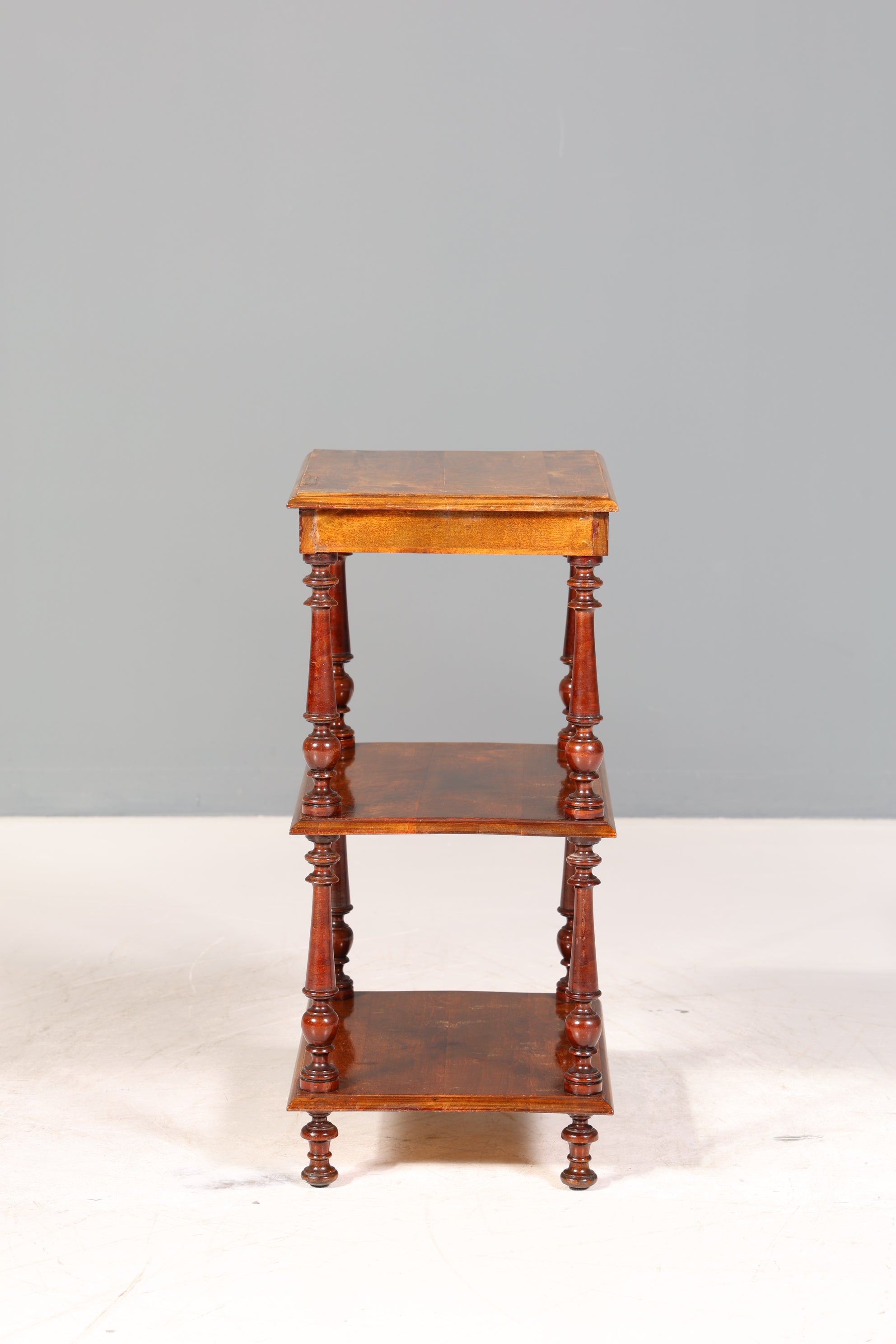 Stilvolle Gründerzeit Etagere Louis Philippe Regal um 1900 Bücherregal echt Holz Buchablage Bookshelf