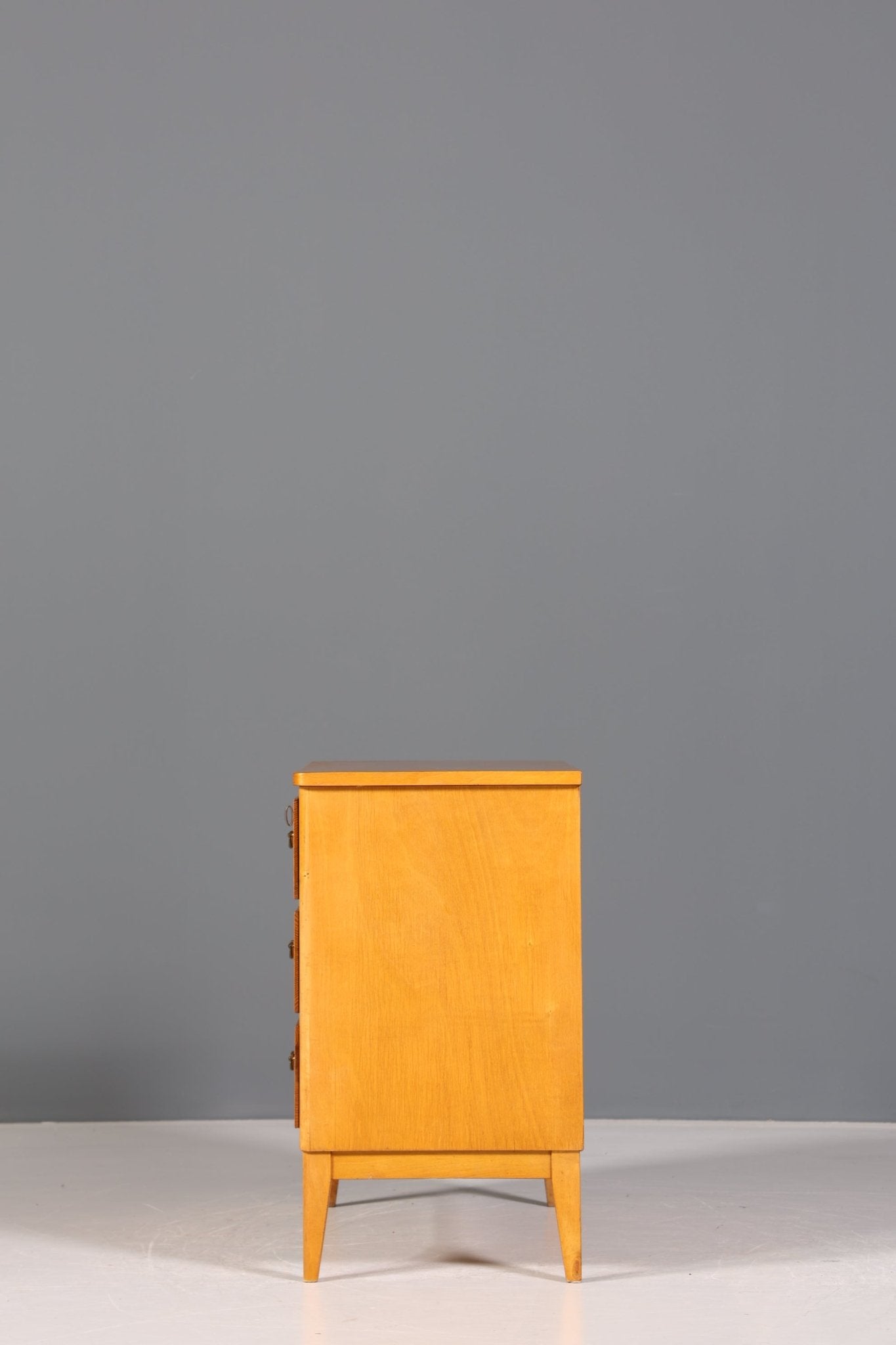 Schlichte Mid Century Kommode Vintage Sideboard Birke Wäschekommode 60er Jahre