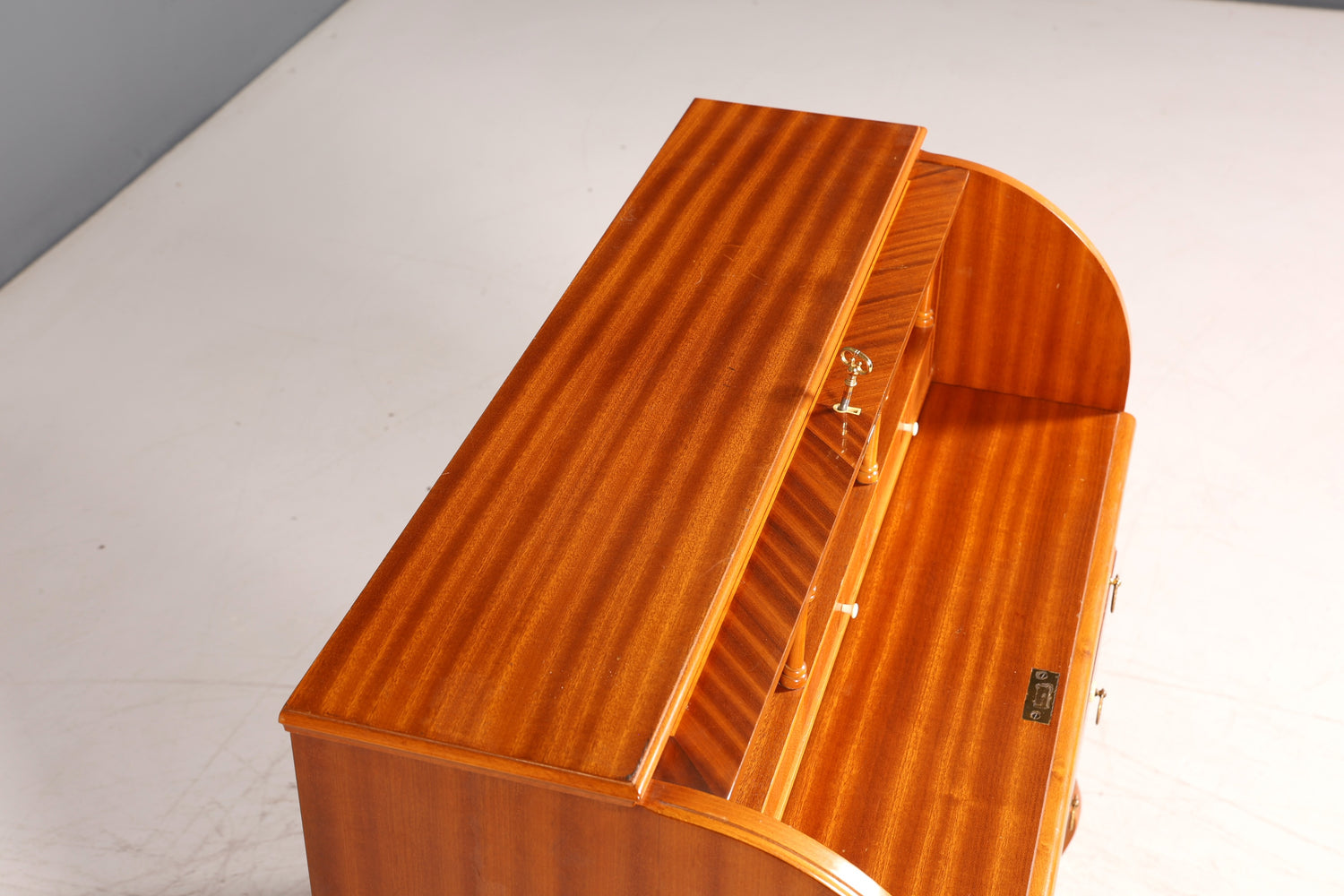 Wunderschöner Sekretär um 1940 Büro Chippendale Stil Kommode Schreibkommode Schreibtisch