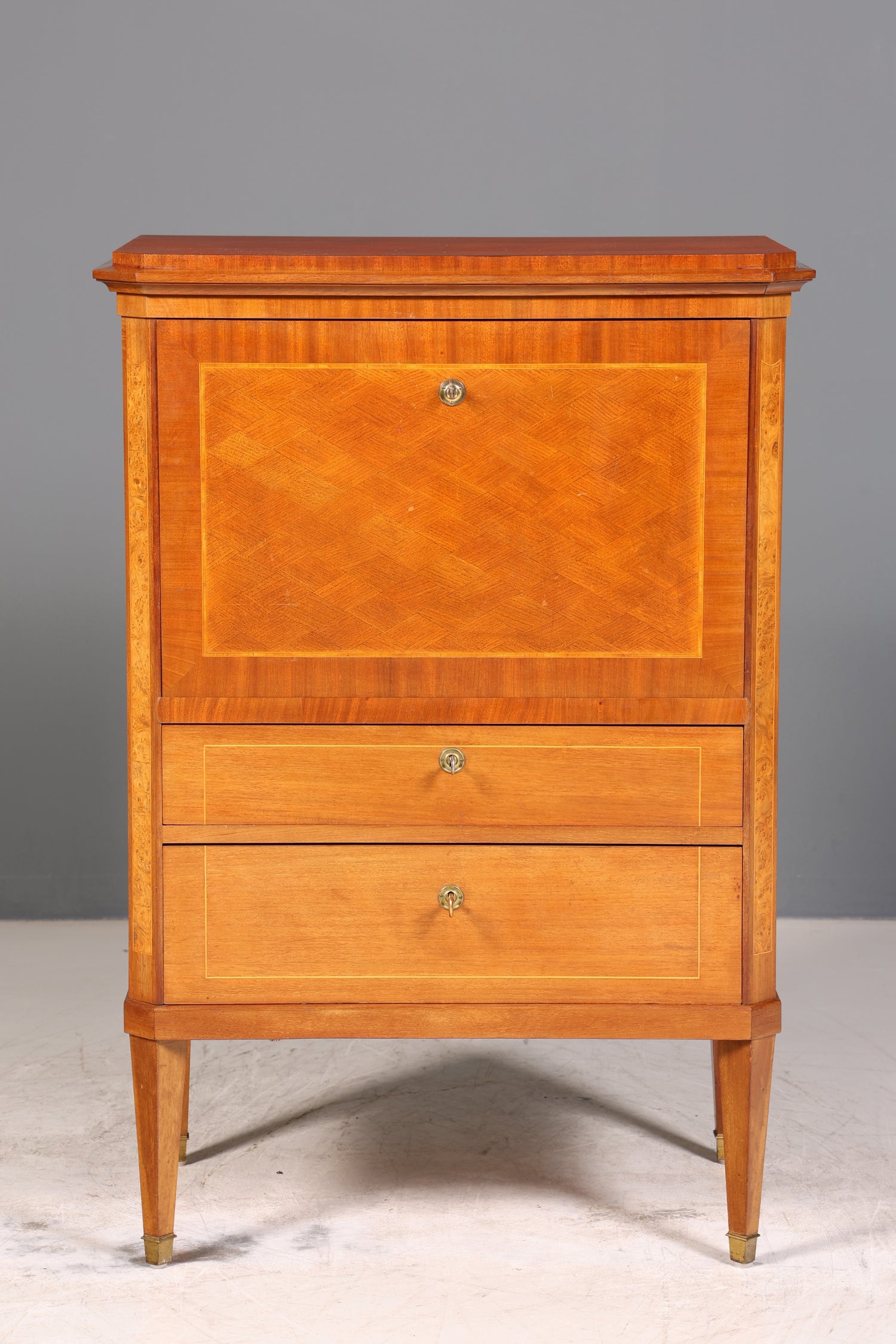 Traumhafter Sekretär Englisch Antik Biedermeier Stil Büro Kommode Vertiko Schreibkommode
