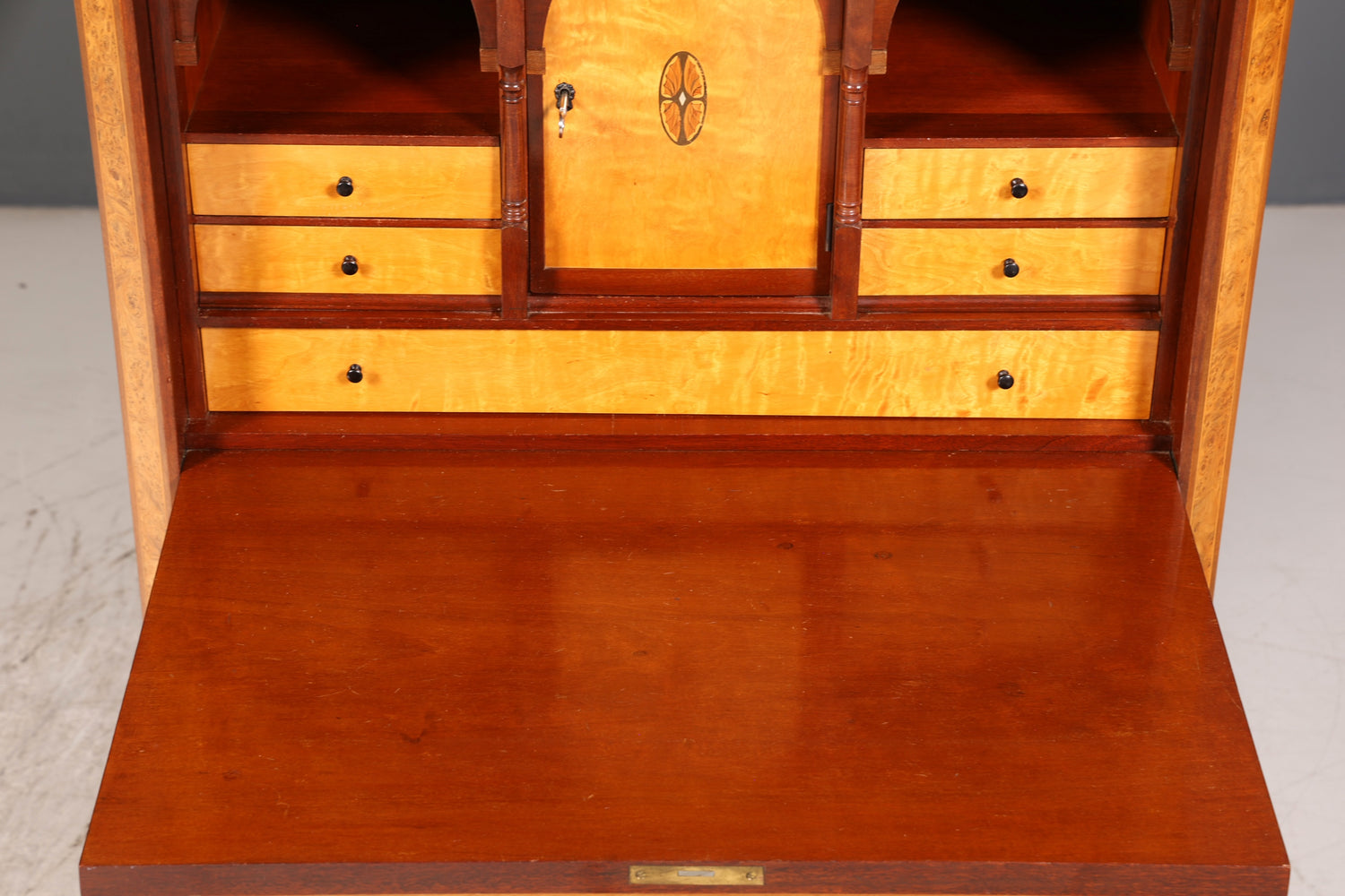 Traumhafter Sekretär Englisch Antik Biedermeier Stil Büro Kommode Vertiko Schreibkommode