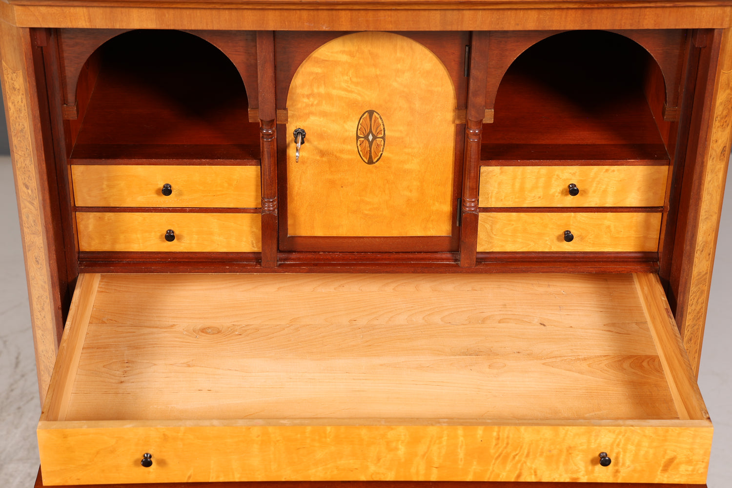 Traumhafter Sekretär Englisch Antik Biedermeier Stil Büro Kommode Vertiko Schreibkommode