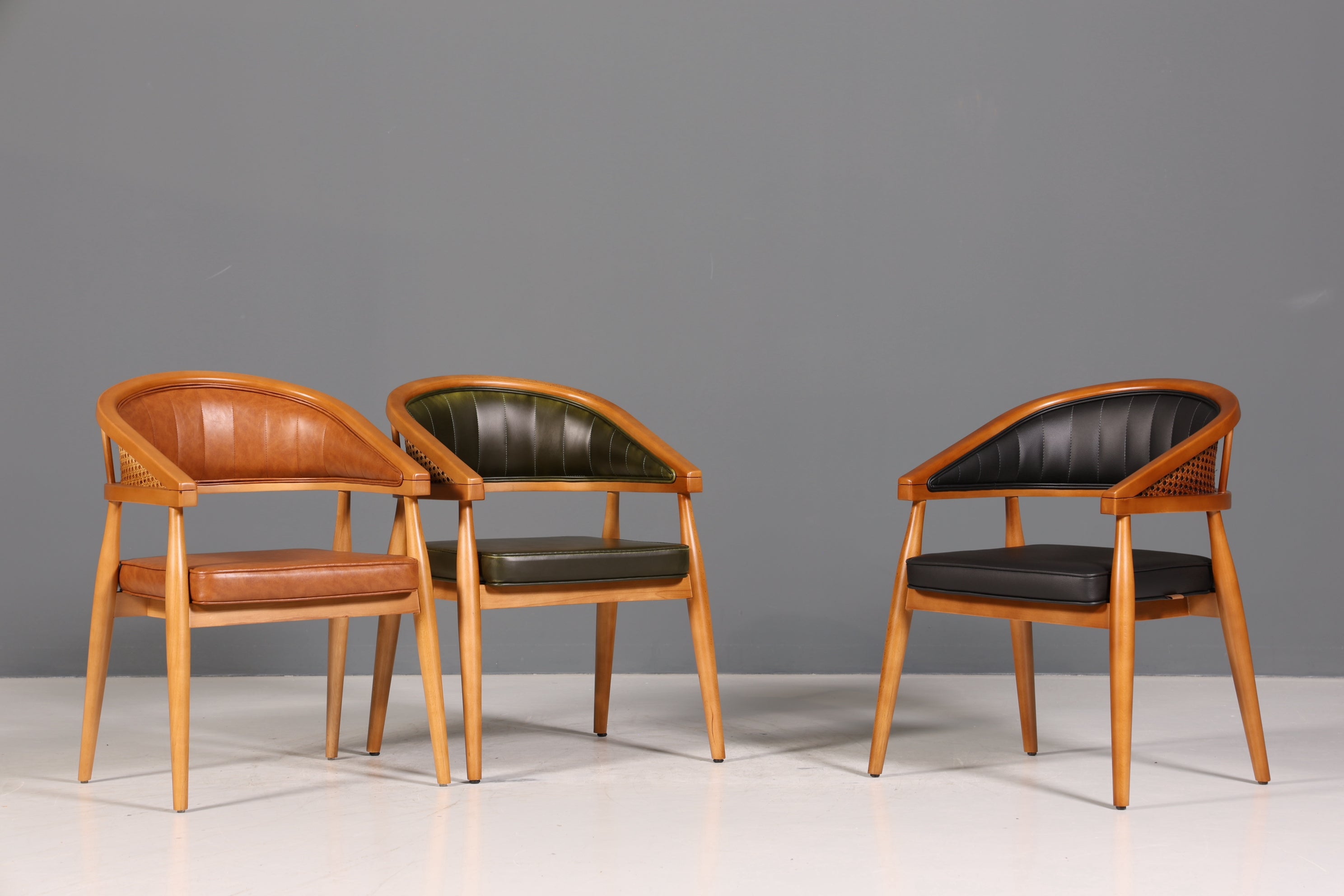 Noble wicker dining room chair "Malibu Brown" kitchen chair armchair beech secretary chair
