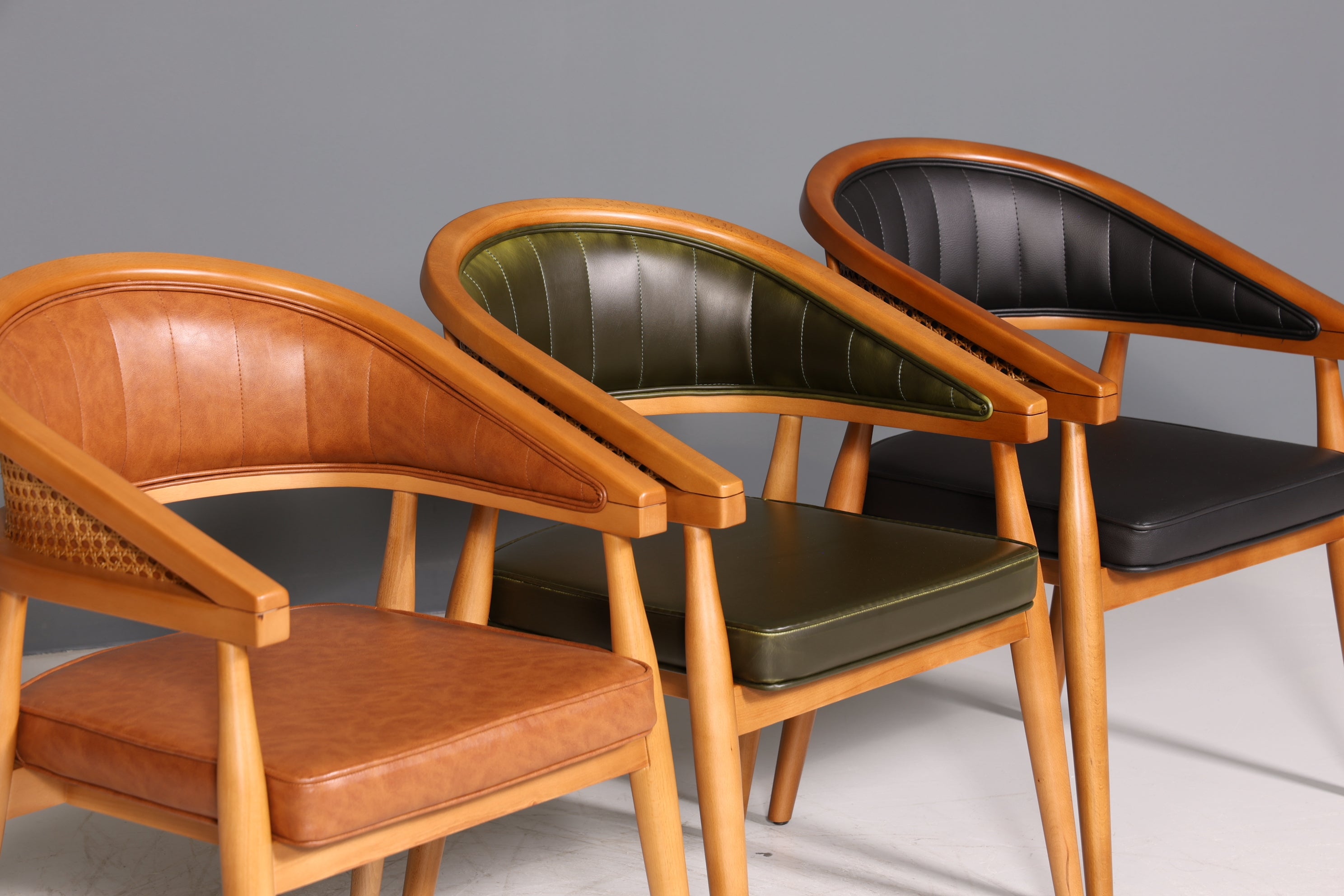Noble wicker dining room chair "Malibu Brown" kitchen chair armchair beech secretary chair