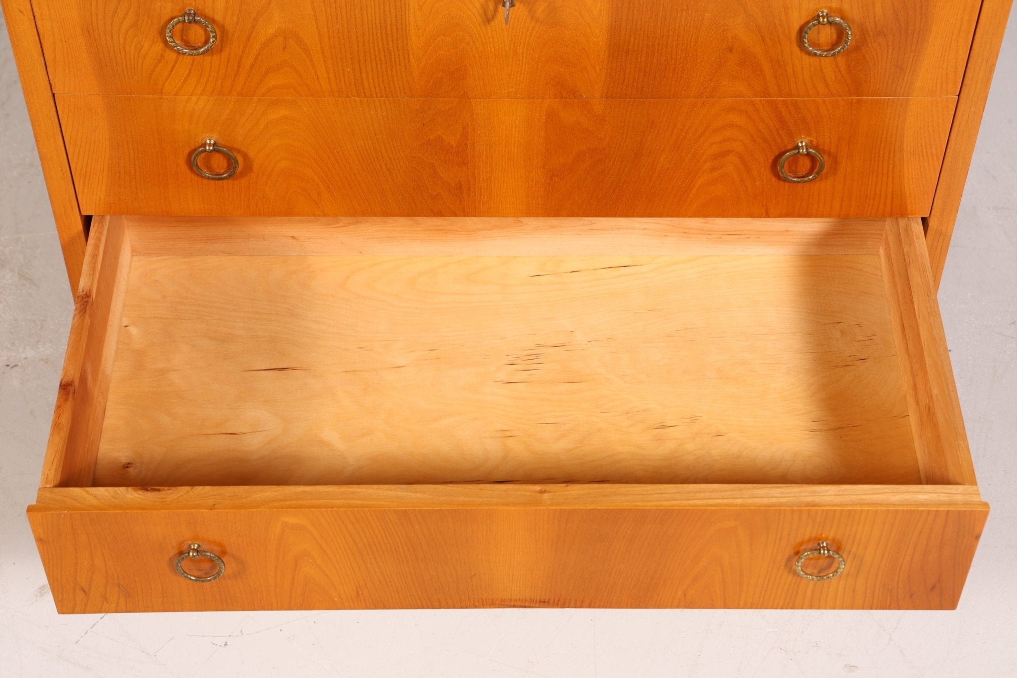 Mid Century Rollladen Sekretär echt Holz Büro Schrank Vintage Schreibkommode