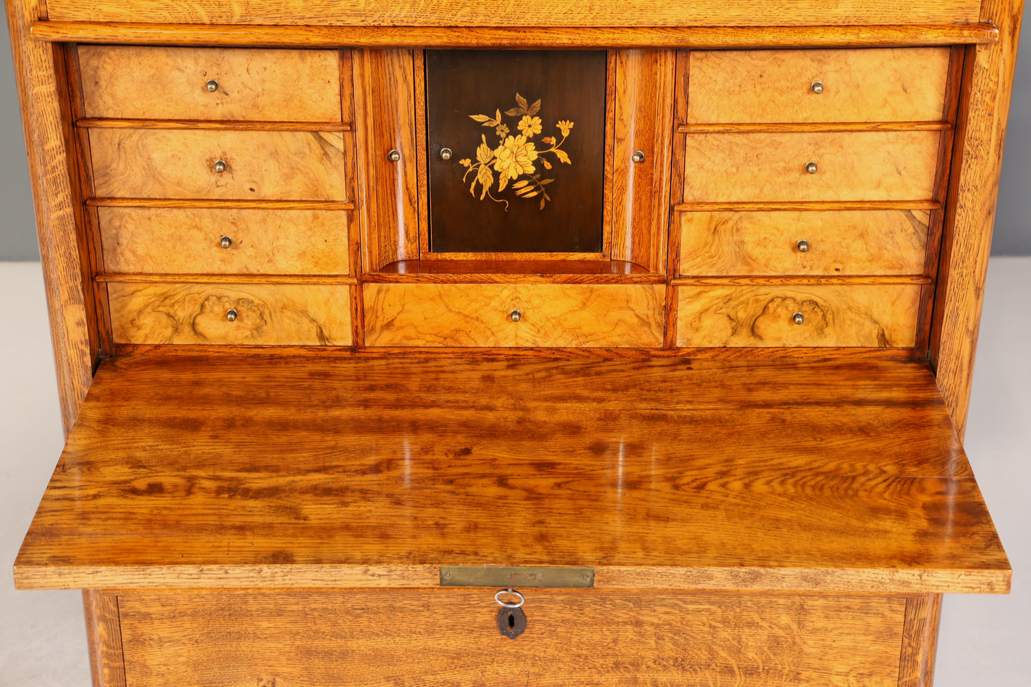 Wunderschöner Biedermeier Sekretär Vertiko Louis Philippe Highboard Kommode Schubladenkommode