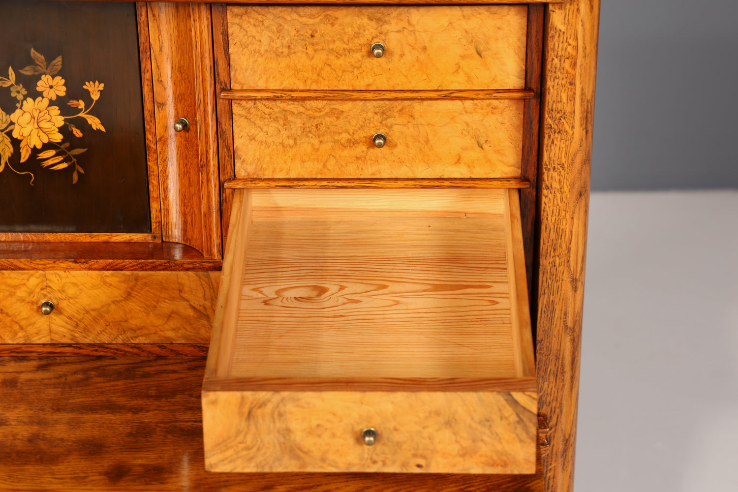 Wunderschöner Biedermeier Sekretär Vertiko Louis Philippe Highboard Kommode Schubladenkommode