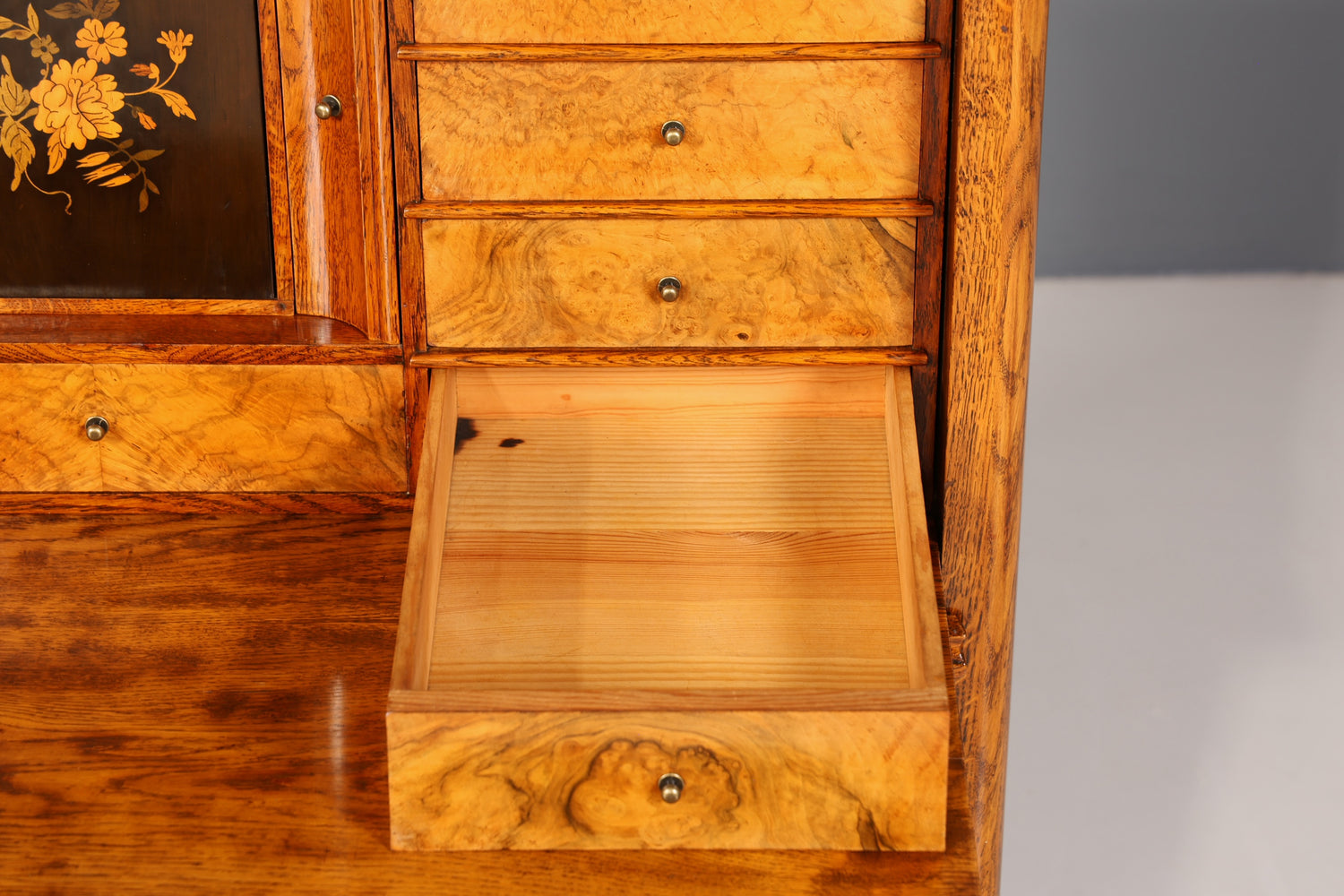 Wunderschöner Biedermeier Sekretär Vertiko Louis Philippe Highboard Kommode Schubladenkommode