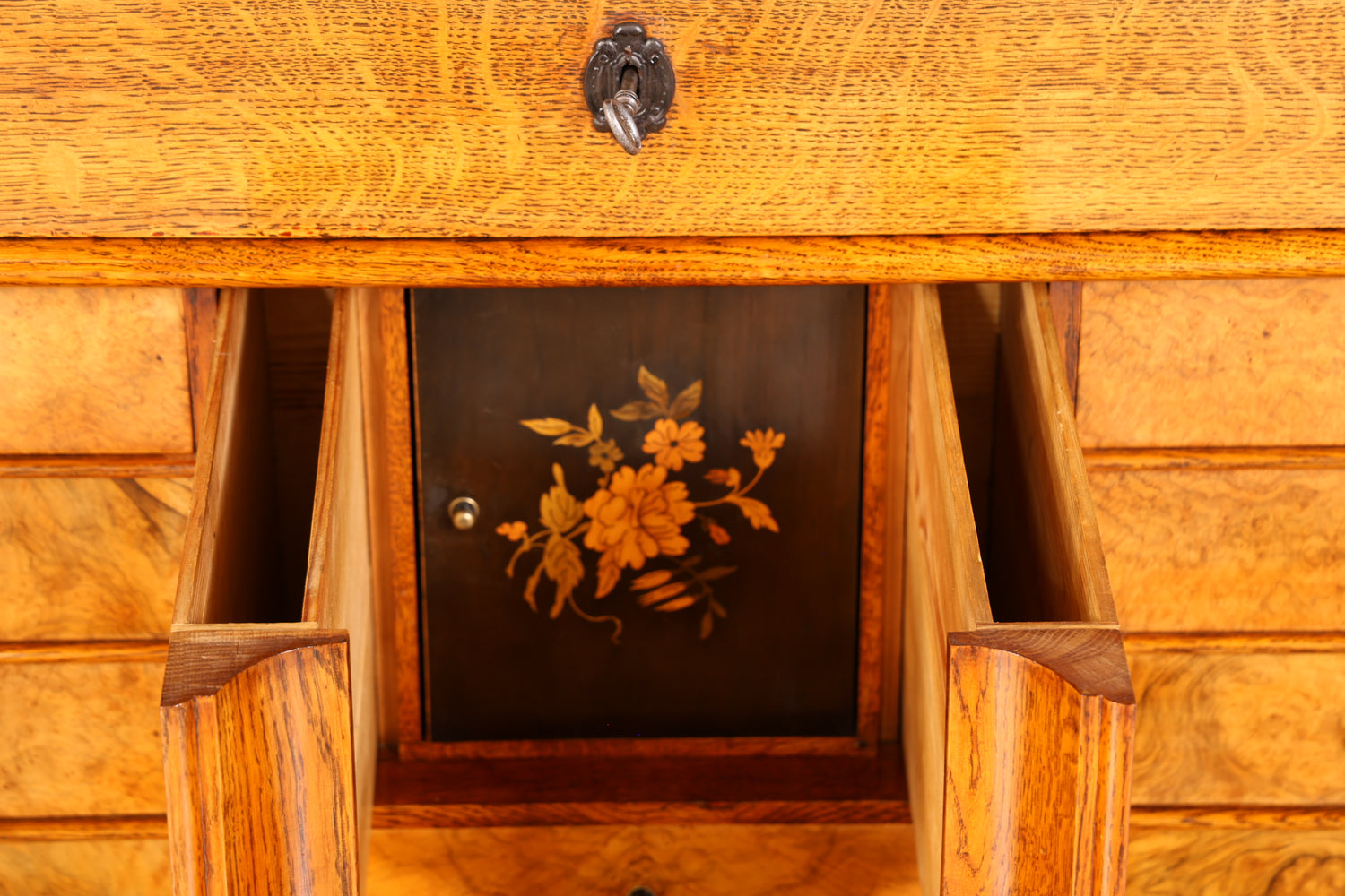 Wunderschöner Biedermeier Sekretär Vertiko Louis Philippe Highboard Kommode Schubladenkommode