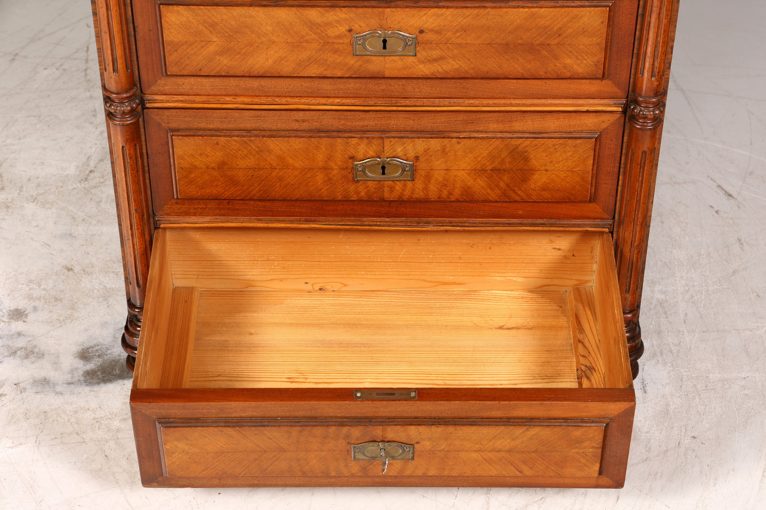 Traumhaftes Gründerzeit Vertiko Louis Philippe Kommode um 1880 Schubladenkommode Chiffoniere