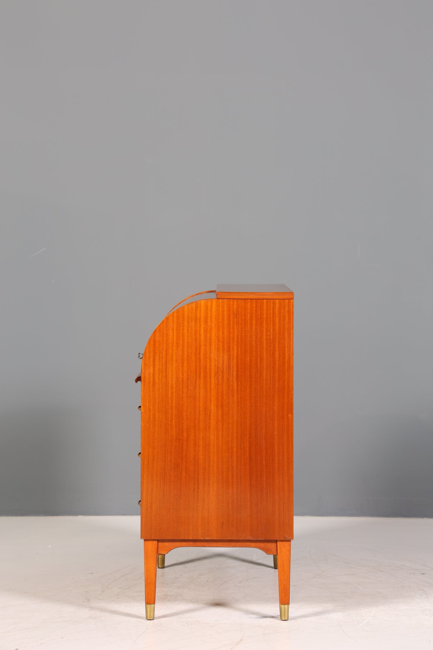 Traumhafter Mid Century Rollladen Sekretär echt Holz Schrank Office Kommode 60er Jahre