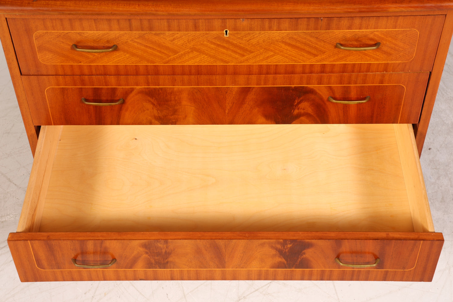 Traumhafter Mid Century Rollladen Sekretär echt Holz Schrank Office Kommode 60er Jahre