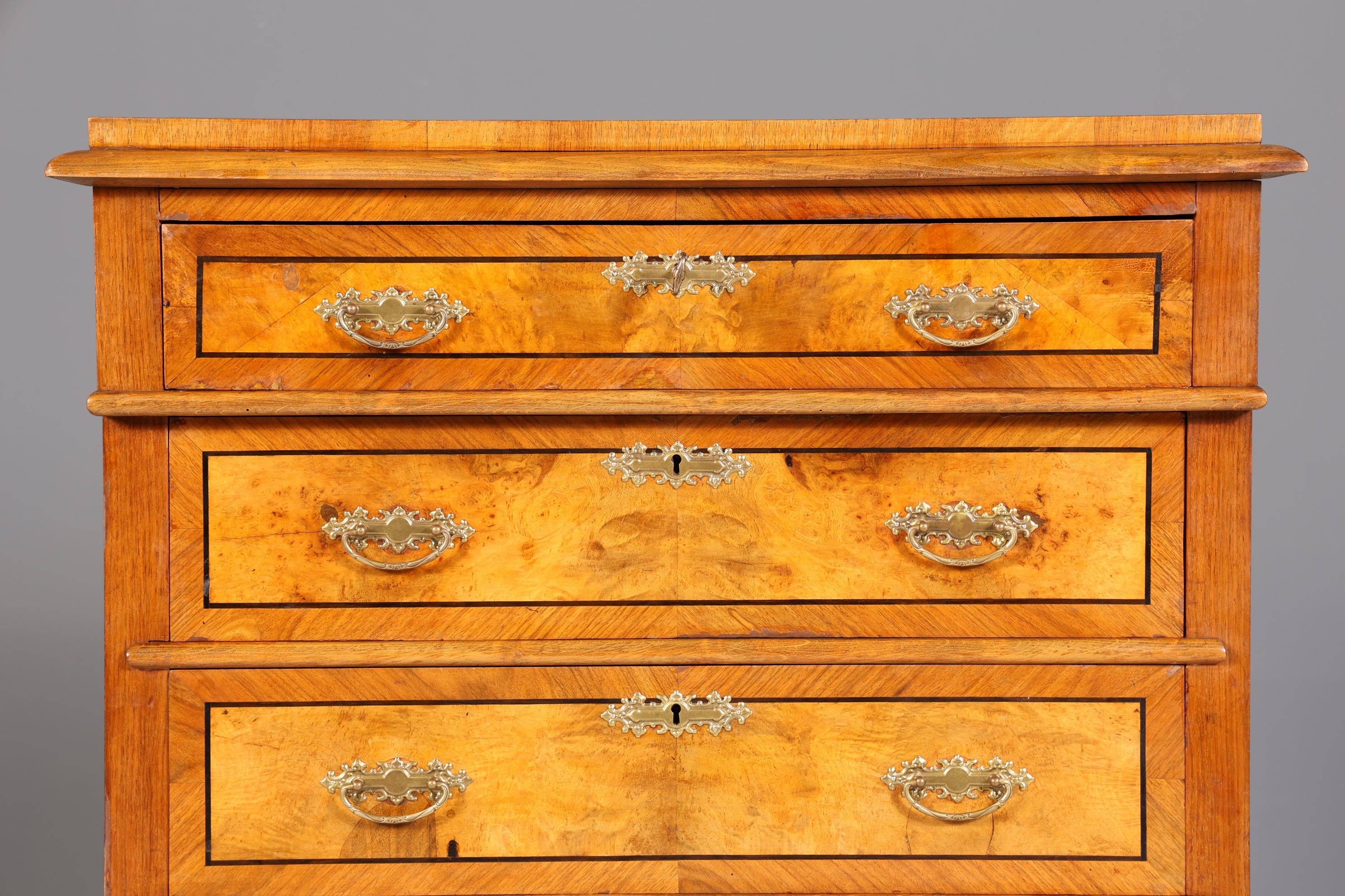 Edles Gründerzeit Vertiko Jugendstil Schrank Antik Highboard Kommode Schubladenkommode