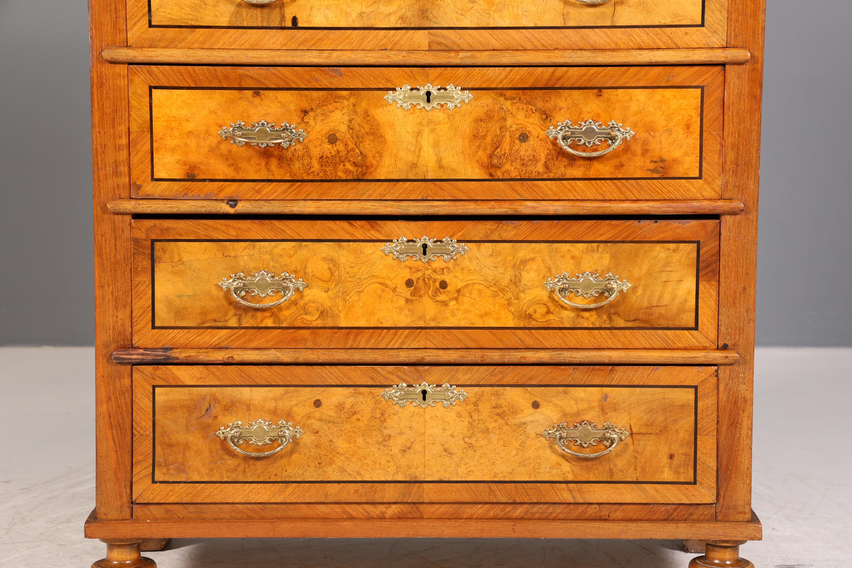 Edles Gründerzeit Vertiko Jugendstil Schrank Antik Highboard Kommode Schubladenkommode