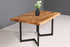 Stilvoller Nussbaum Tisch 140cm-90cm Esszimmer Tisch Baumkanten Platte massiv Holz Küchentisch