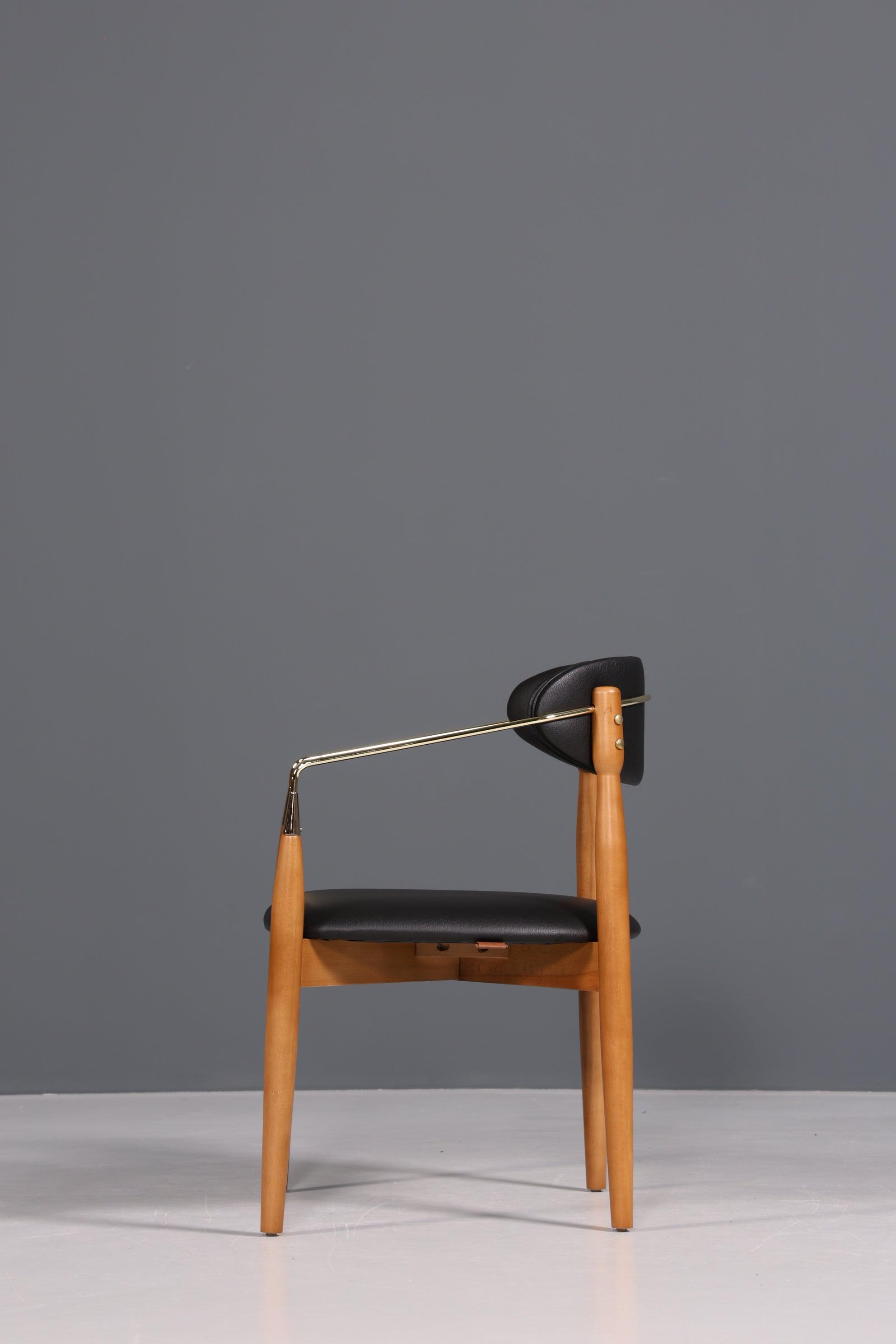 Edler Design Armlehnstuhl Lounge Sessel Dining Chair Brown