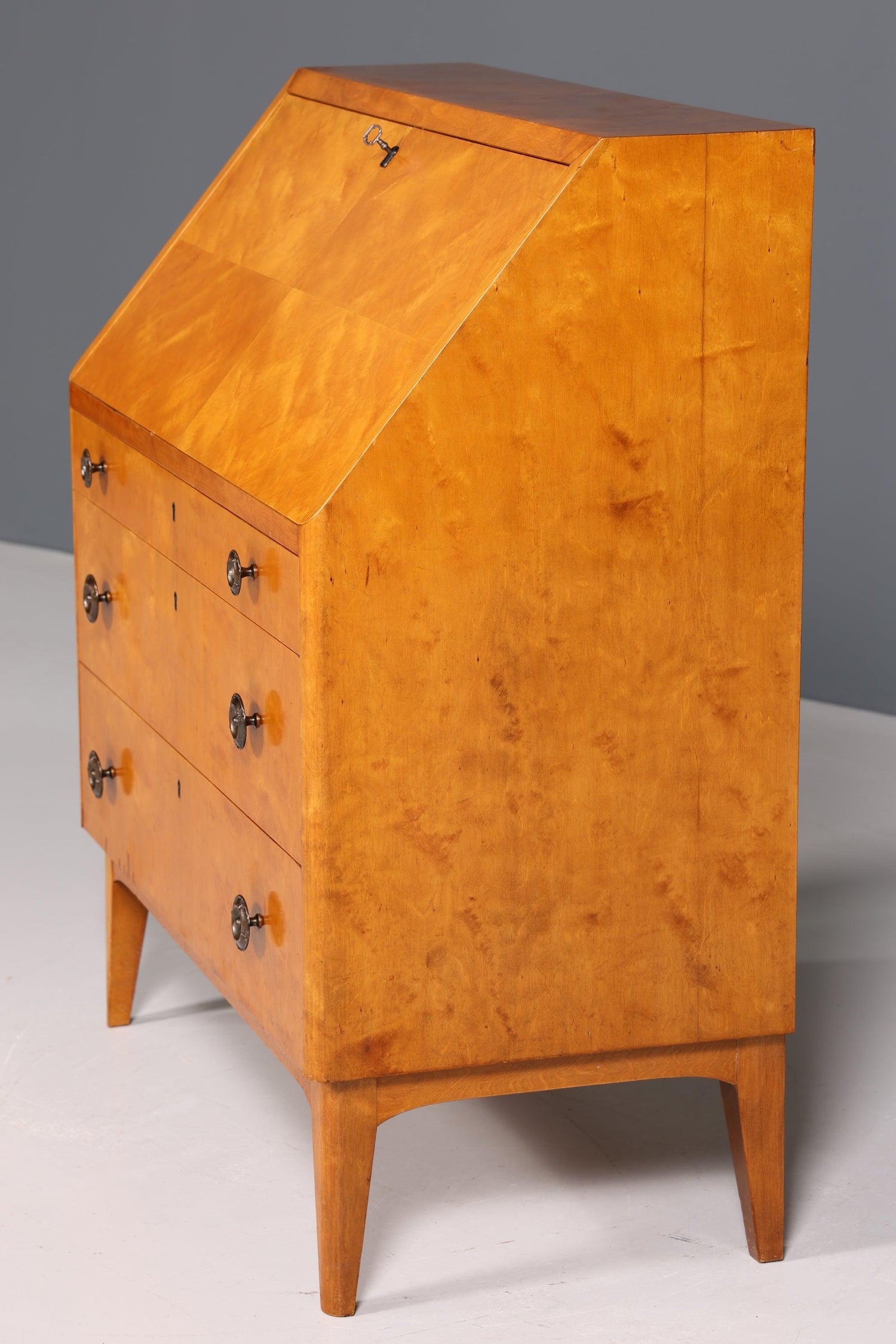 Wunderschöner Sekretär im Biedermeier Stil um 1940 Schreibmöbel echt Holz Office Kommode Schreibtisch