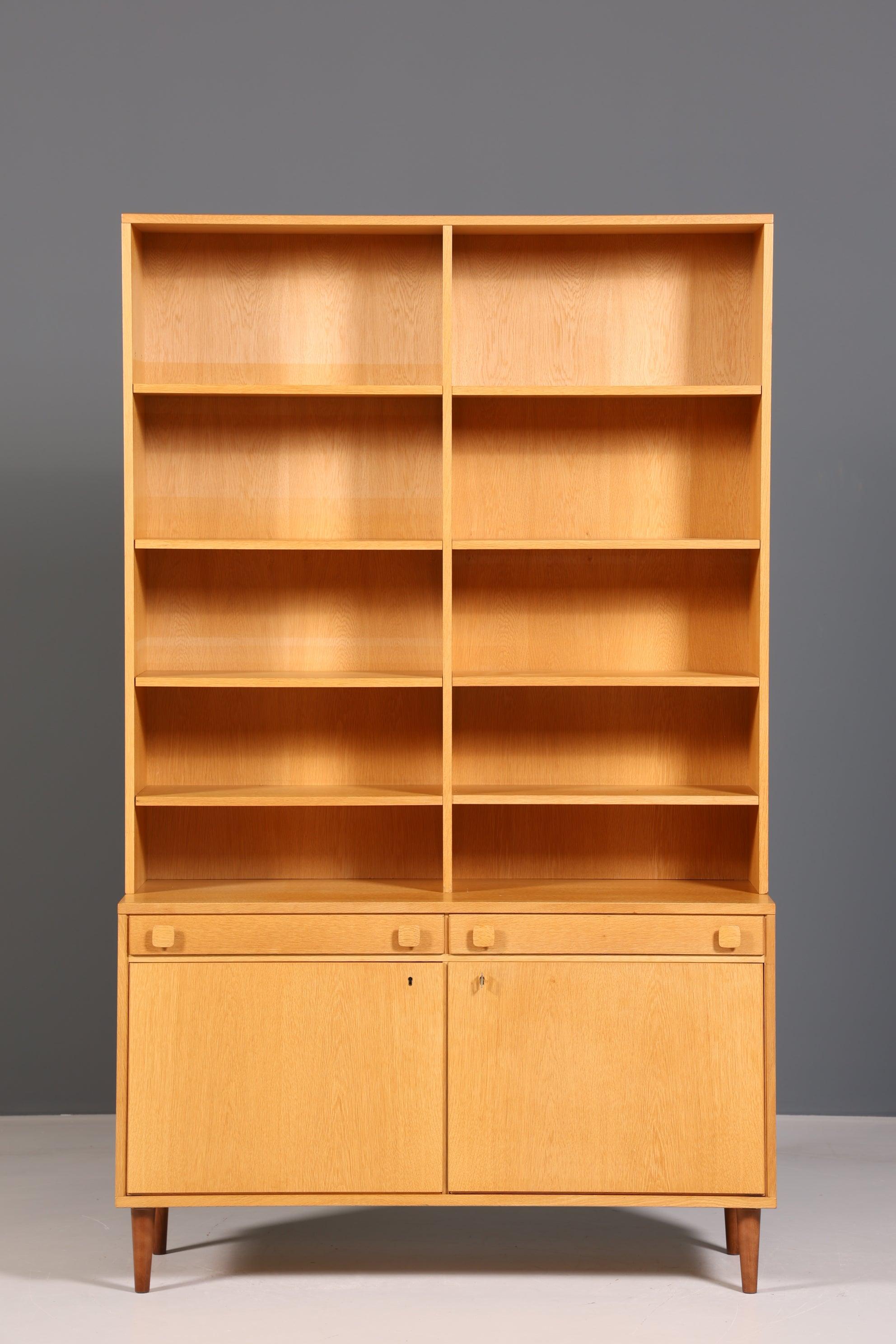 Schlichtes Mid Century Regal "Ulferts- Made in Sweden" echt Holz Schrank Retro Kommode Vintage Bücherregal 60er Jahre